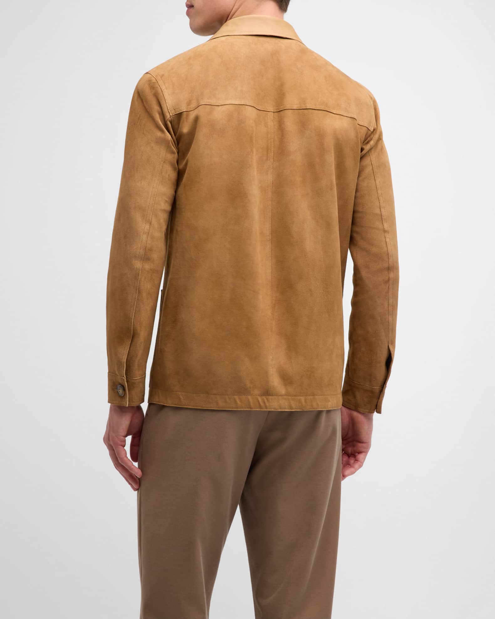 Canali suede jacket hot sale