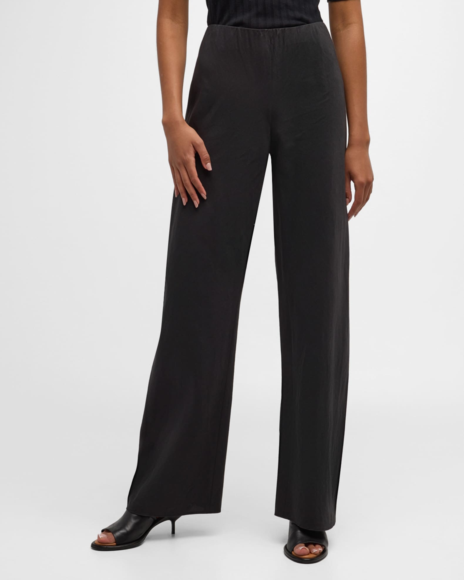 High-Waist Cotton Bias Pants 1