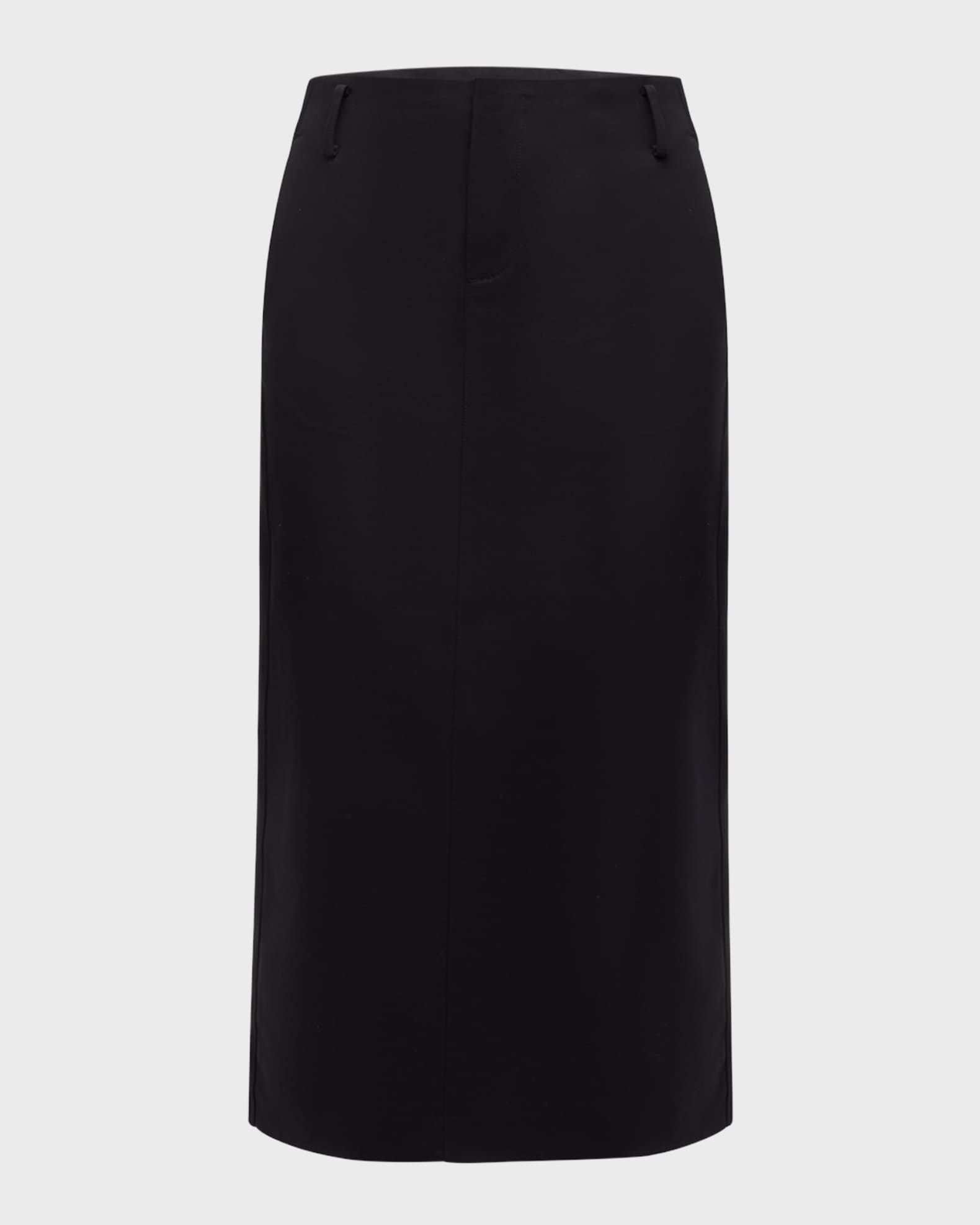 Vince Straight Fit Midi Skirt Black