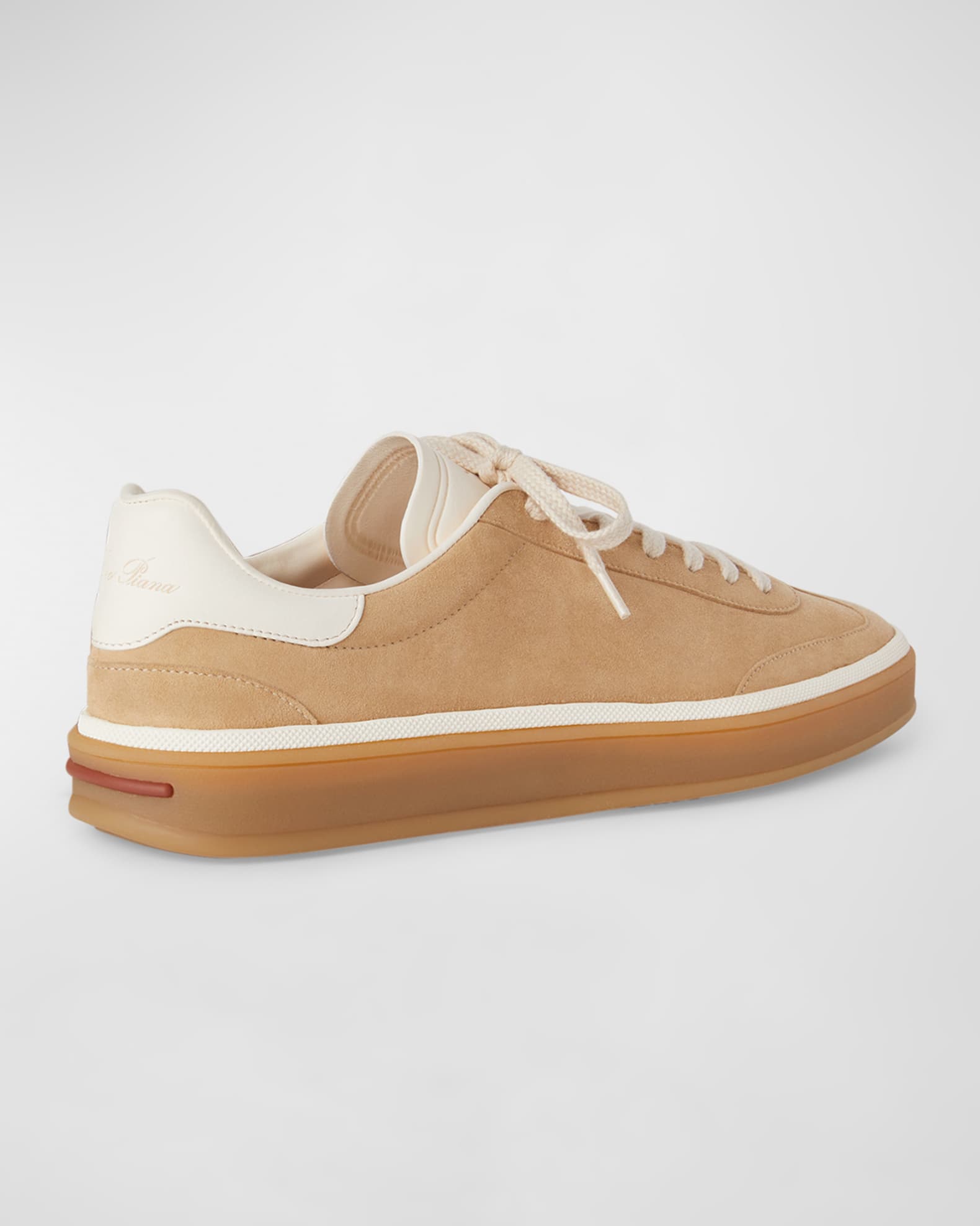 Loro Piana Mixed Leather Low-Top Tennis Sneakers | Neiman Marcus