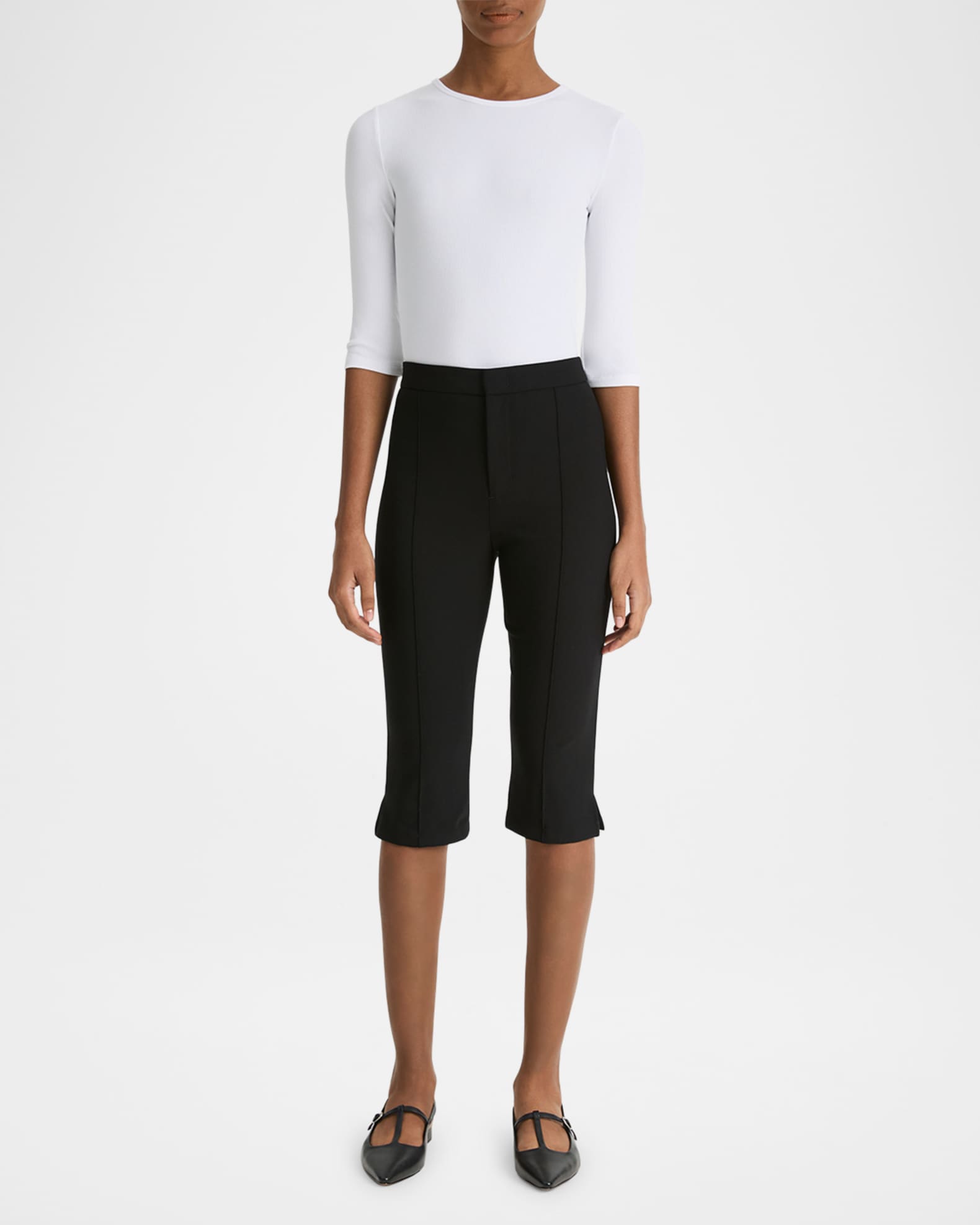 Slim fit capris cheap
