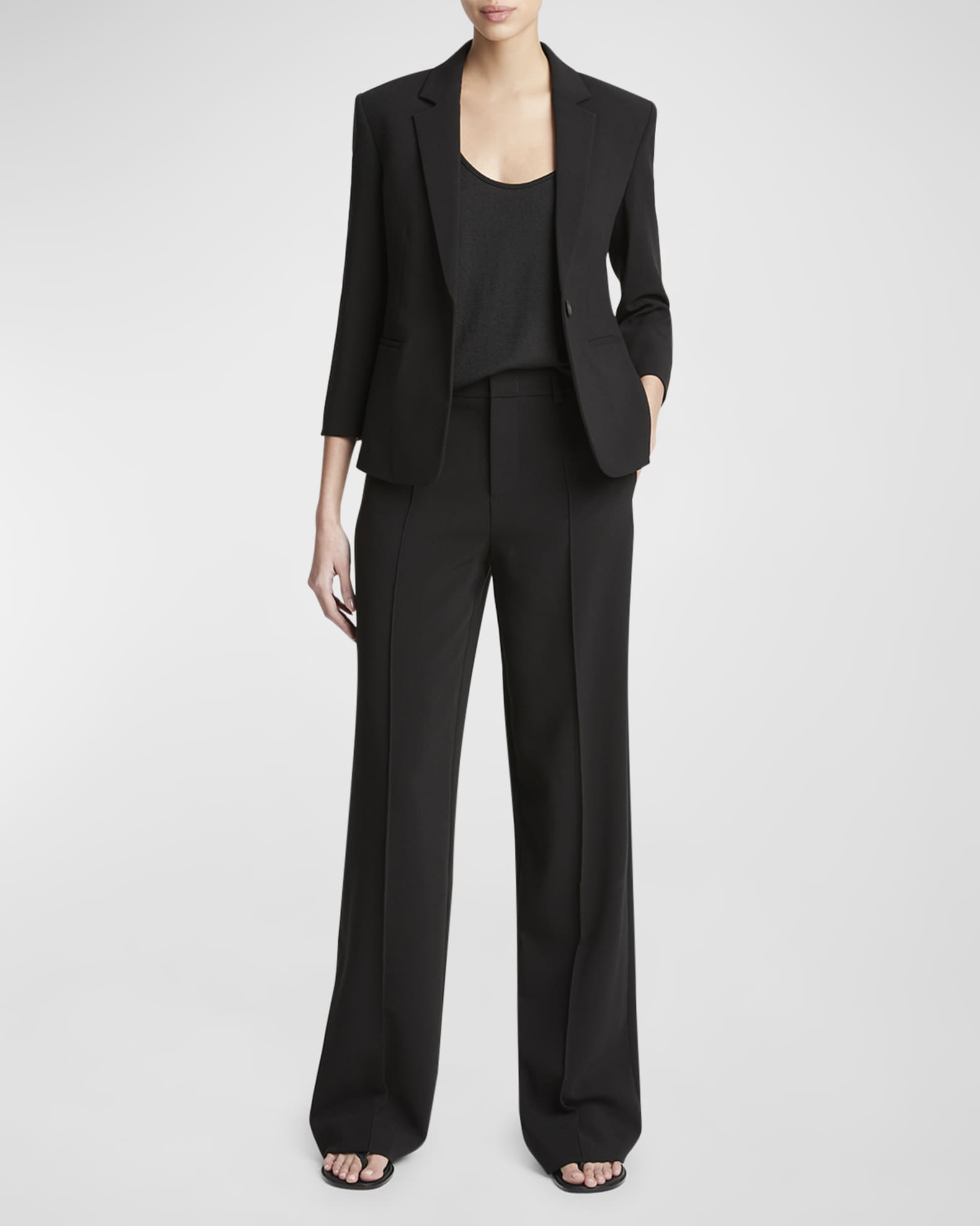 Shrunken Bracelet-Sleeve Blazer 1