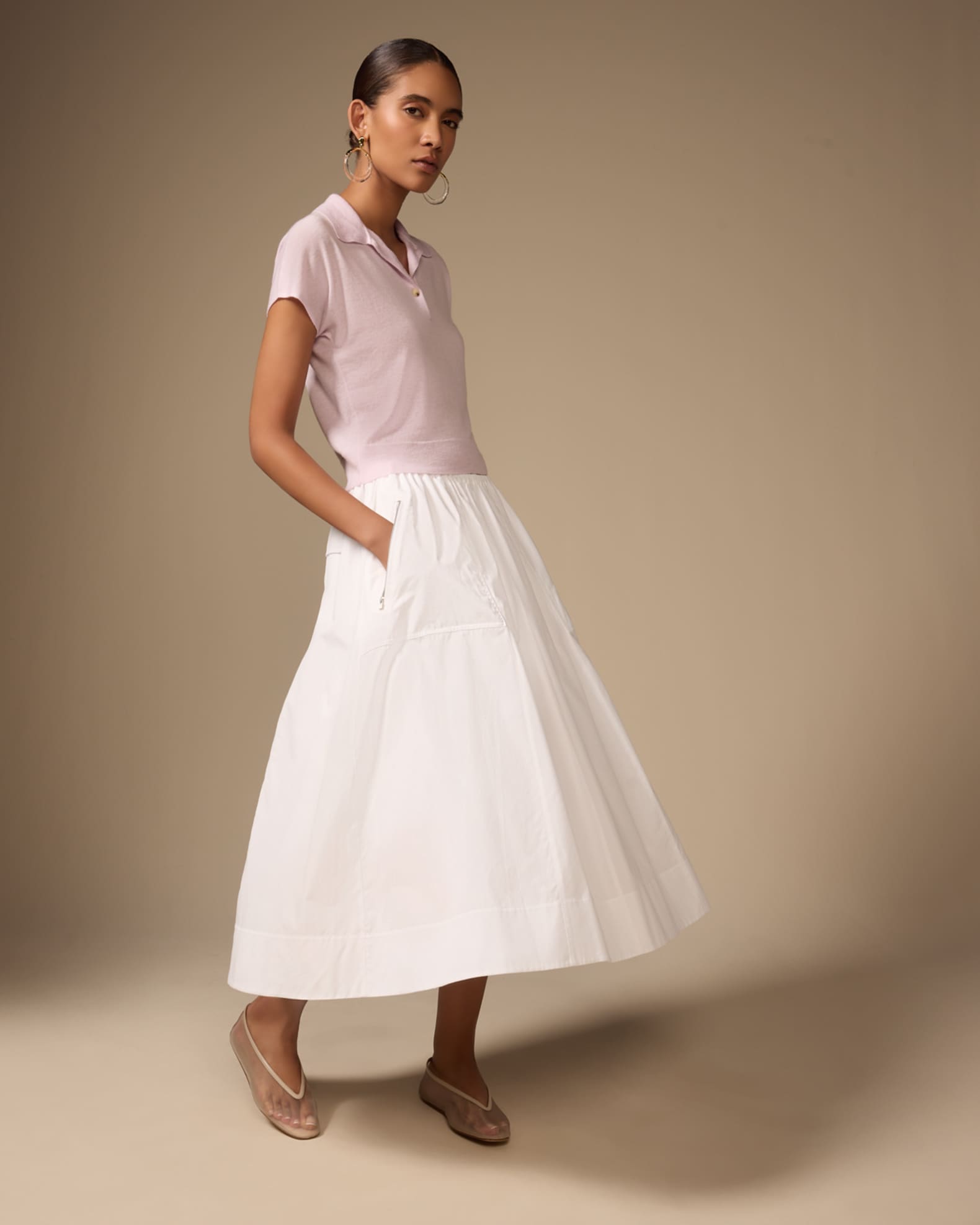 Vince cotton skirt on sale