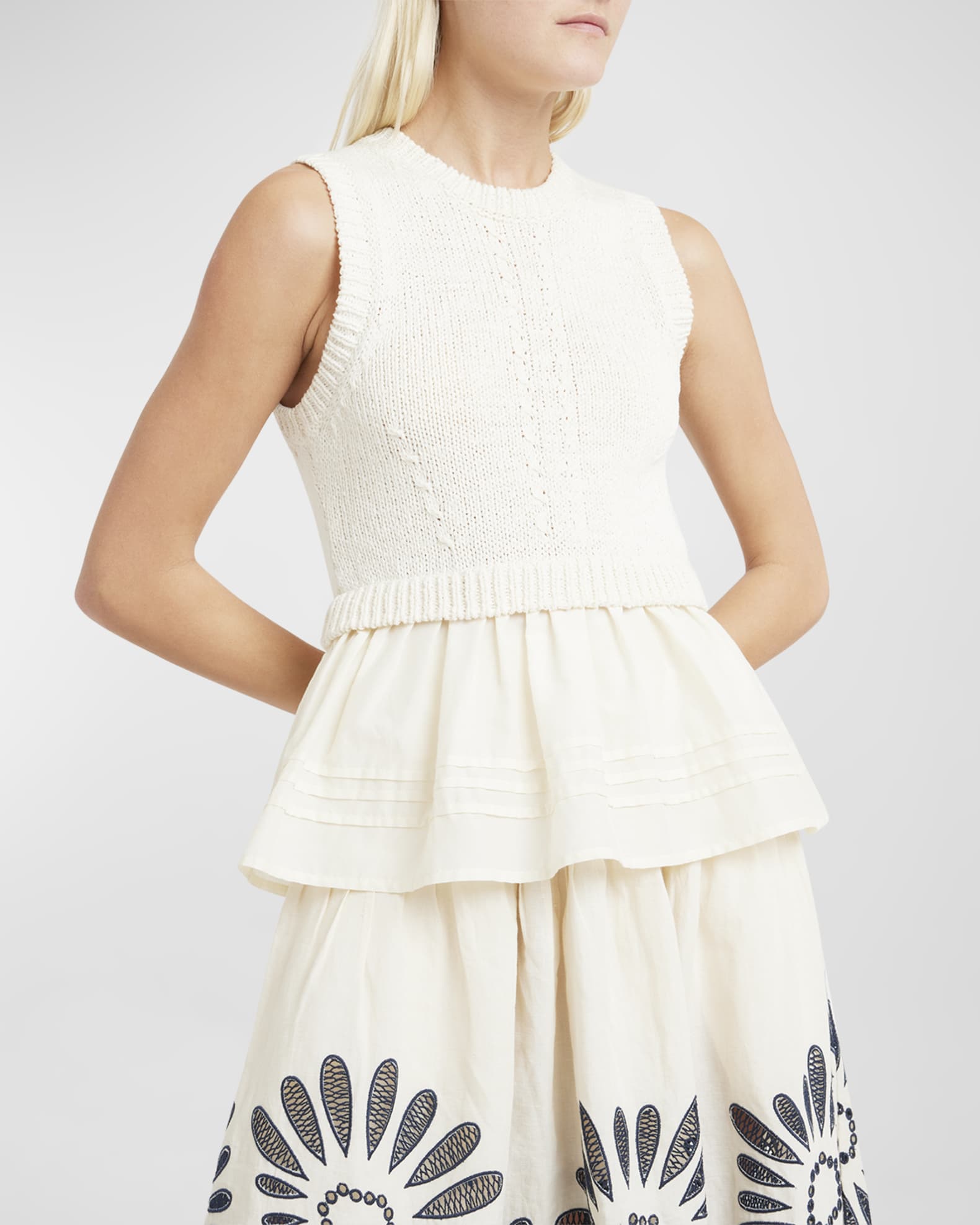 Ulla Johnson Edda Top Knit Tops 600050093wht