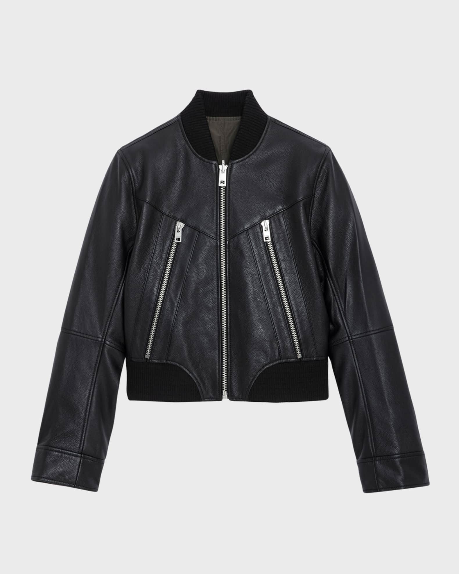 KORDELLA  Reversible Leather Bomber Jacket – LAMARQUE