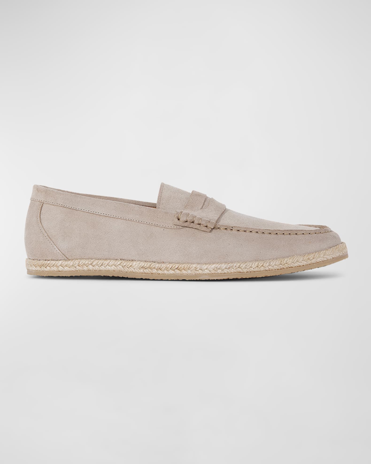 Paul Stuart Men's Huxley Suede Espadrille Penny Loafers