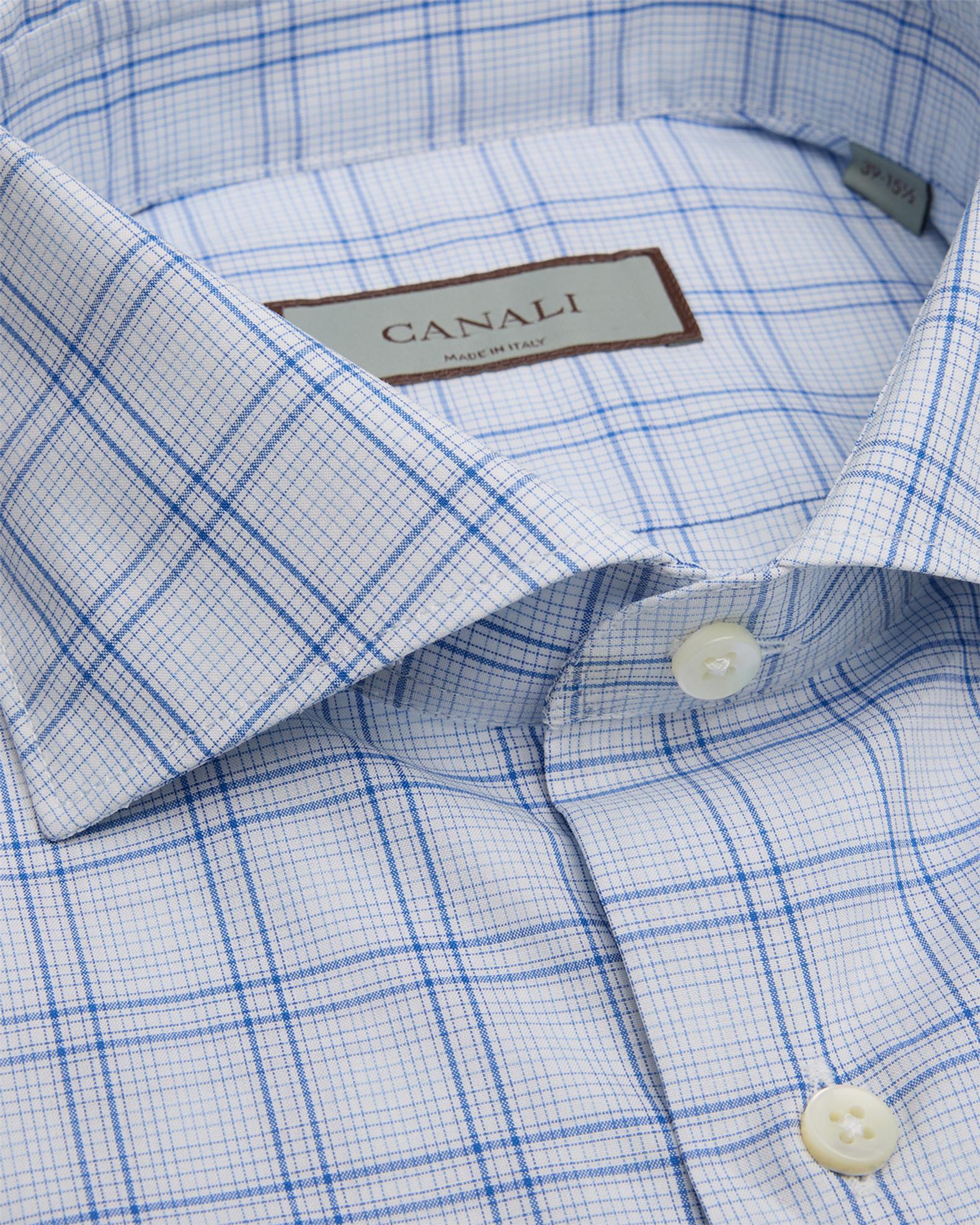 Canali Men's Cotton Graph Check Dress Shirt | Neiman Marcus