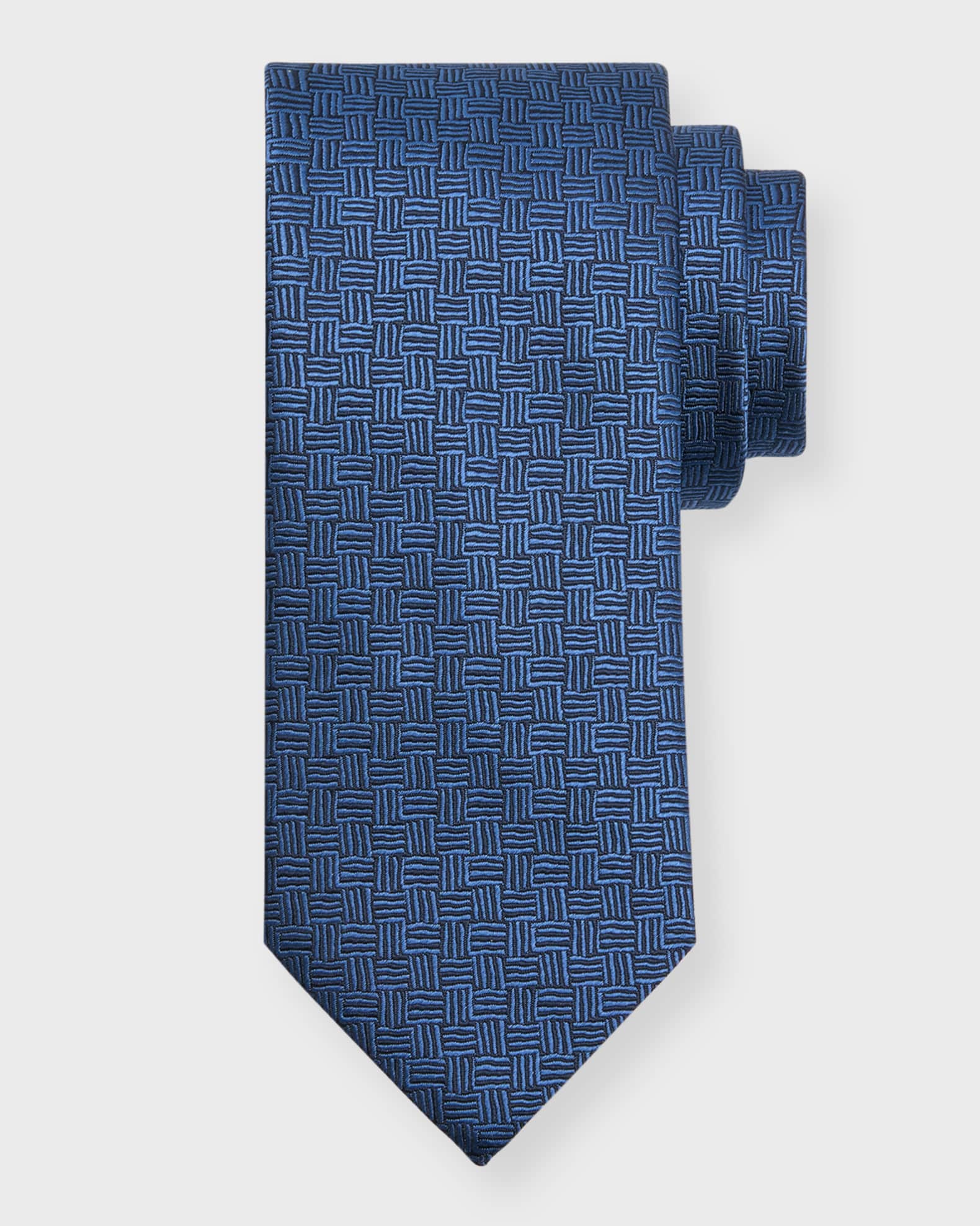 The Mitchell Tie (Iridescent Basketweave Men's Tie)