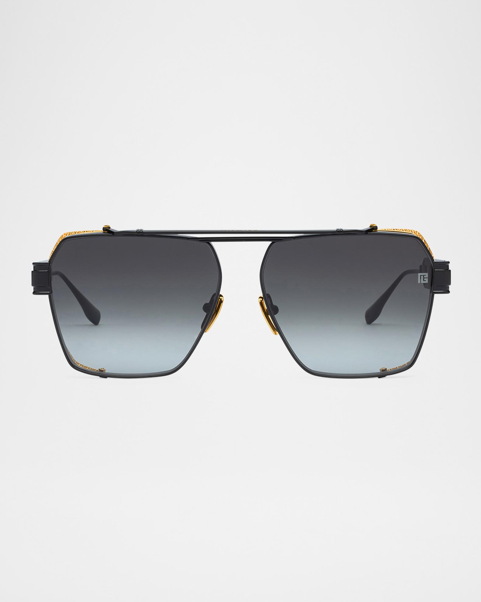Balmain Premier Titanium Aviator Sunglasses | Neiman Marcus