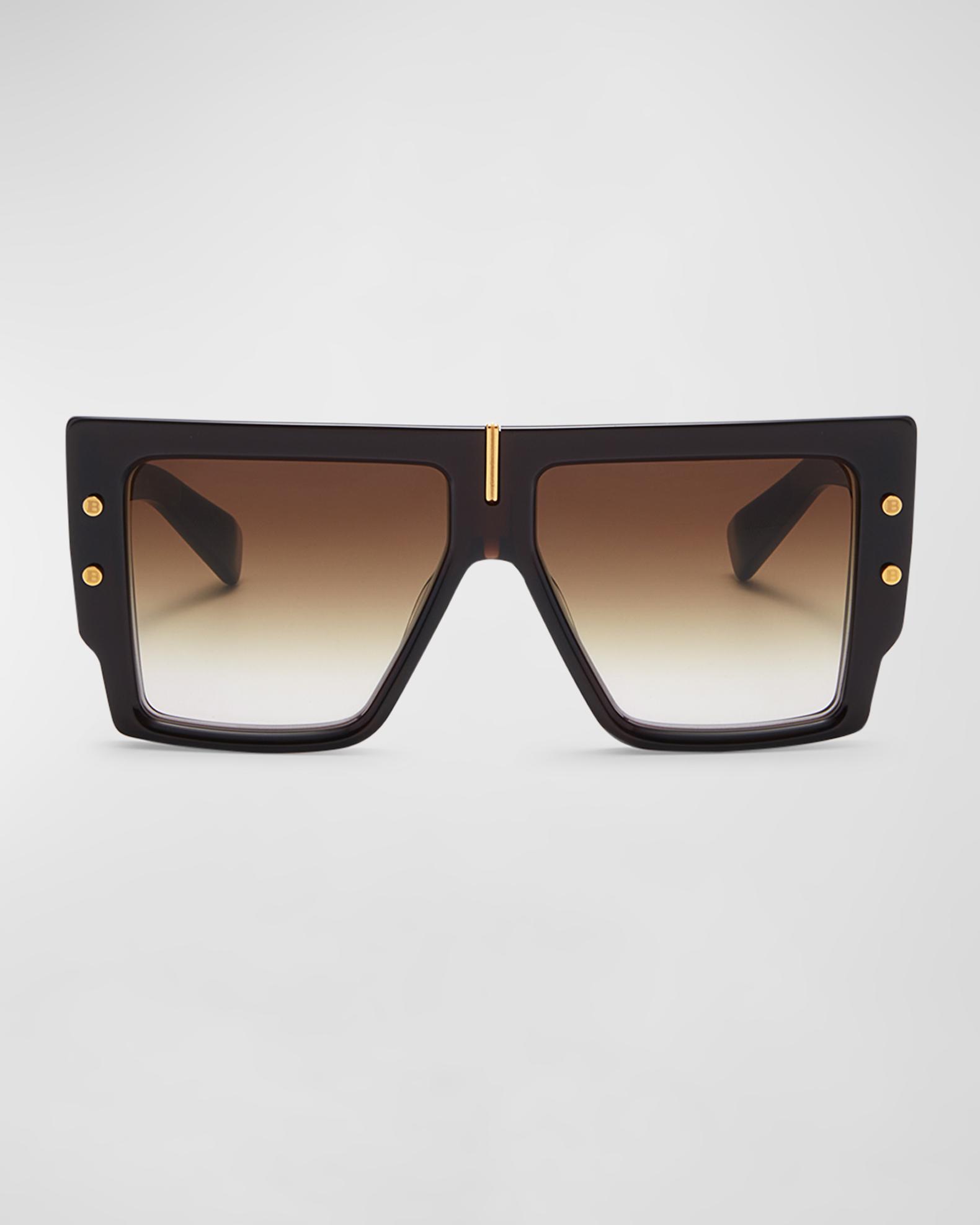 Balmain Brown Acetate Sunglasses main image 1