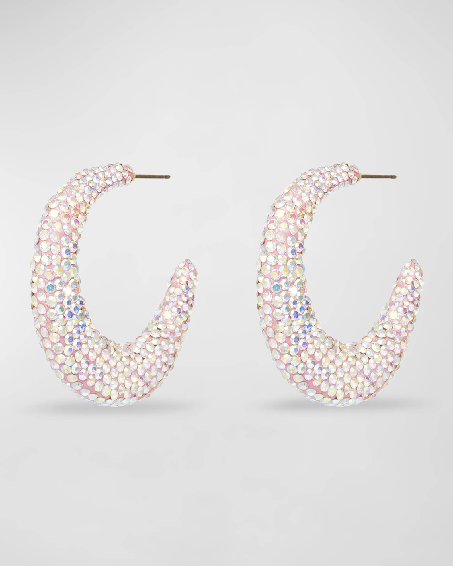 Archer Pave Hoop Earrings 0