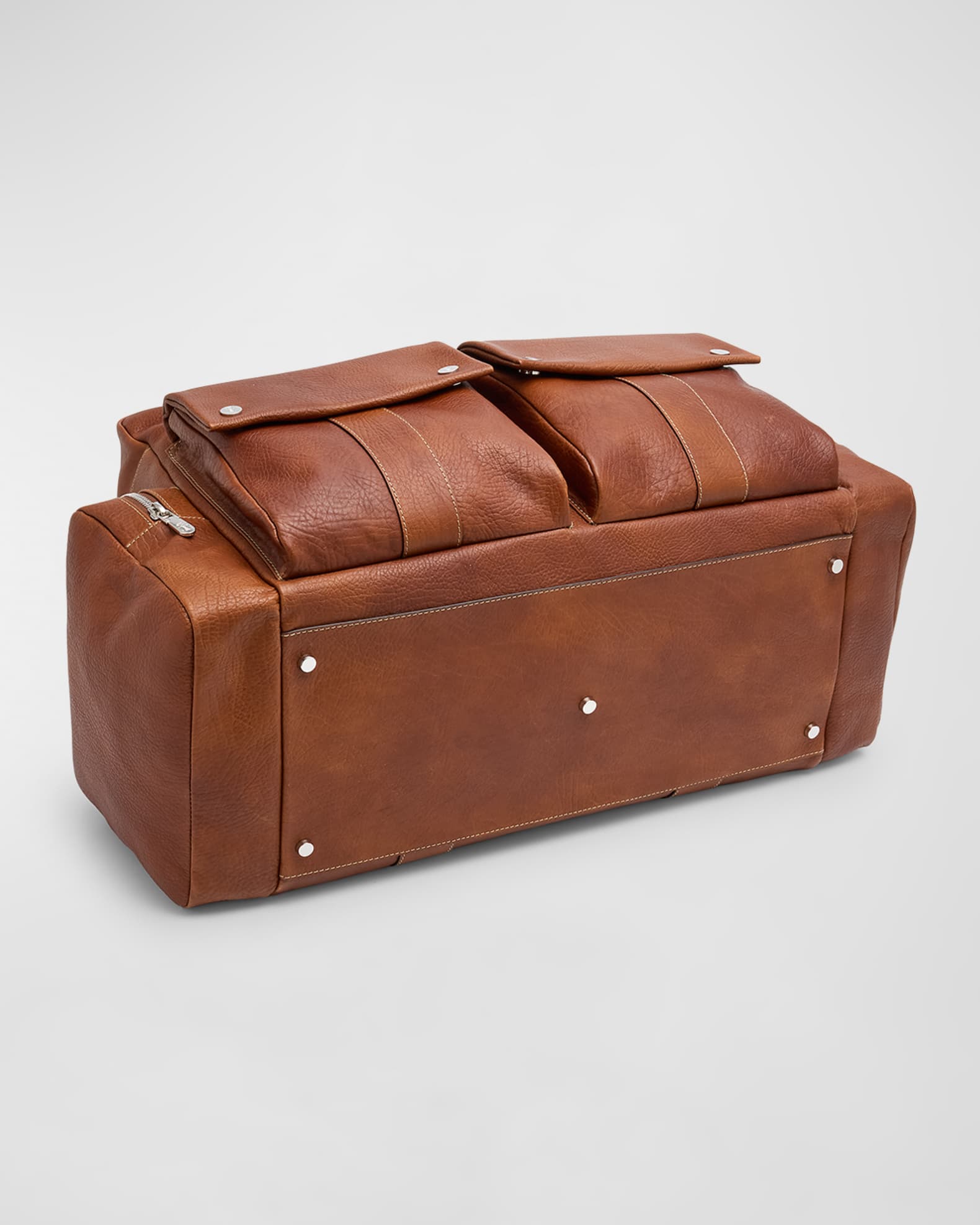 Brunello Cucinelli Men's Grained Calfskin Leisure Duffel Bag