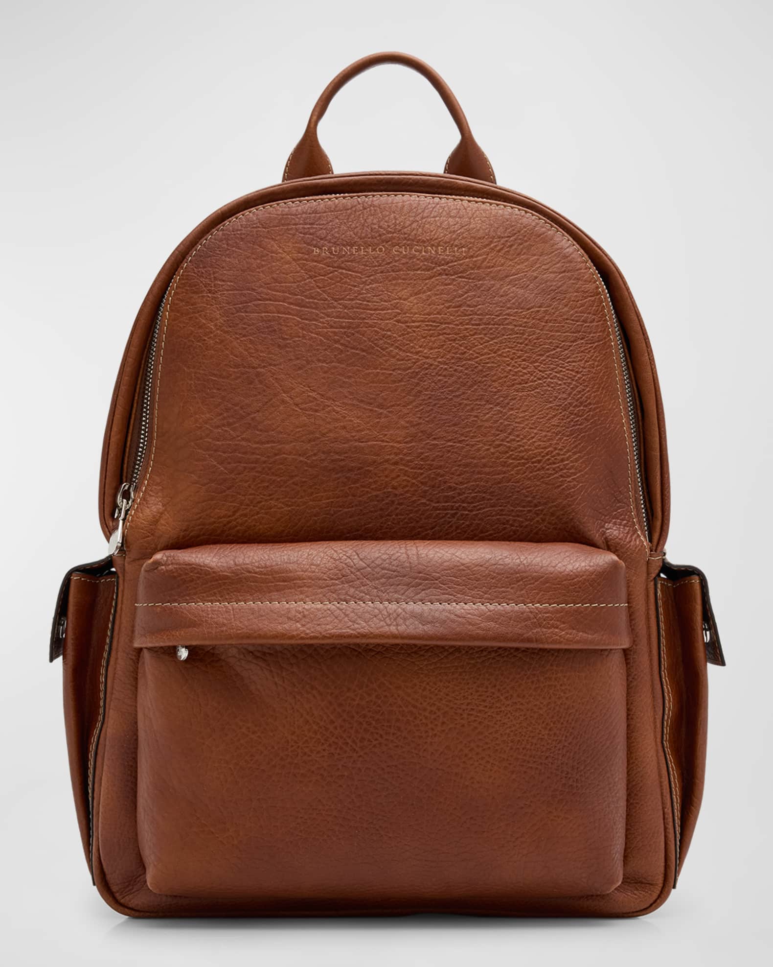Brunello Cucinelli Men s Leather Backpack Neiman Marcus