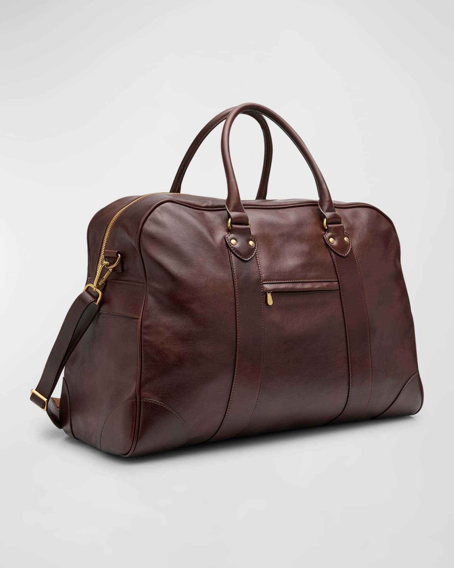Brunello Cucinelli Brown Calf Leather Bos Taurus Luggage And Travel main image 0