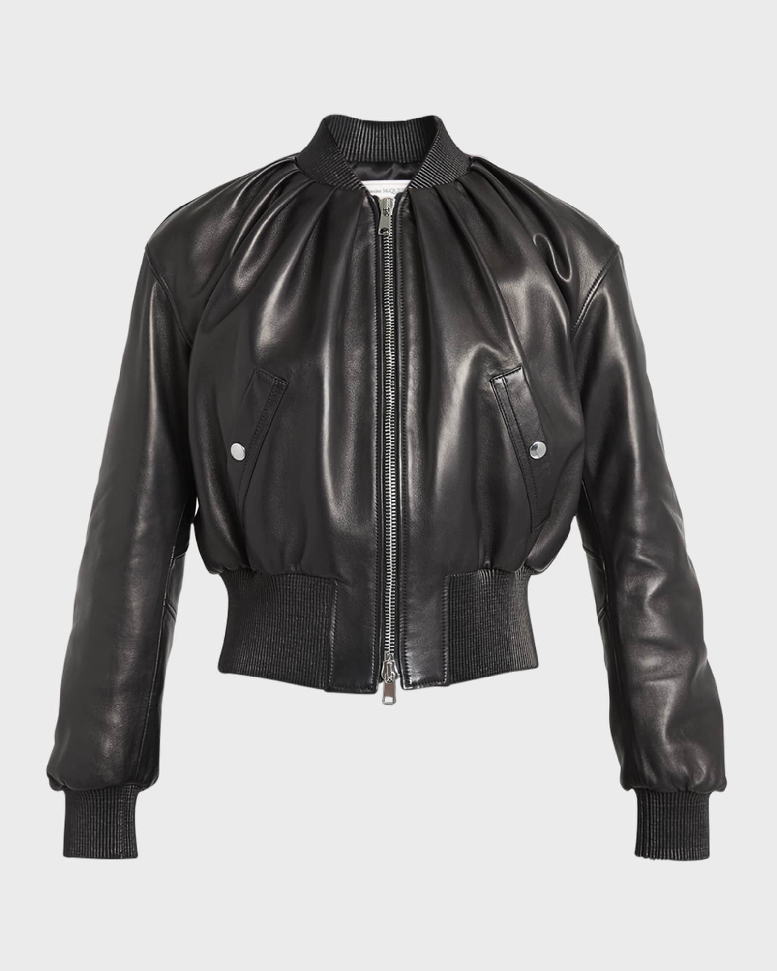Vince ruched 2024 bomber jacket