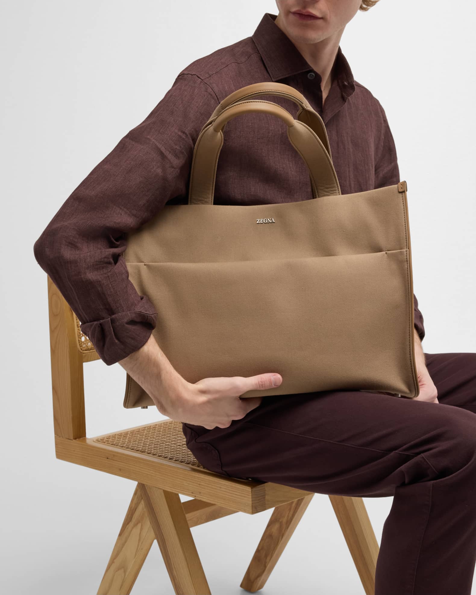 Men's canvas tote bag clearance