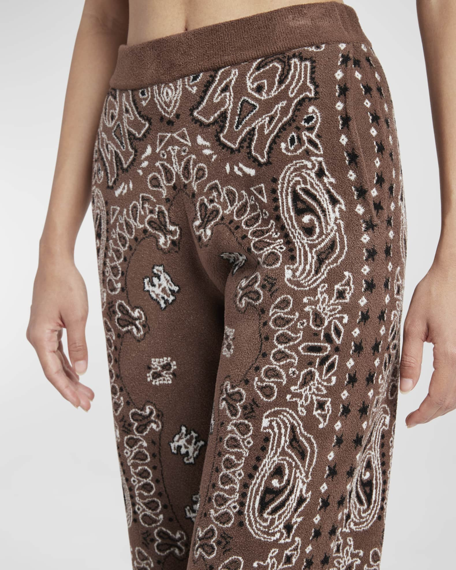 AMIRI Brown Bandana Lounge Pants