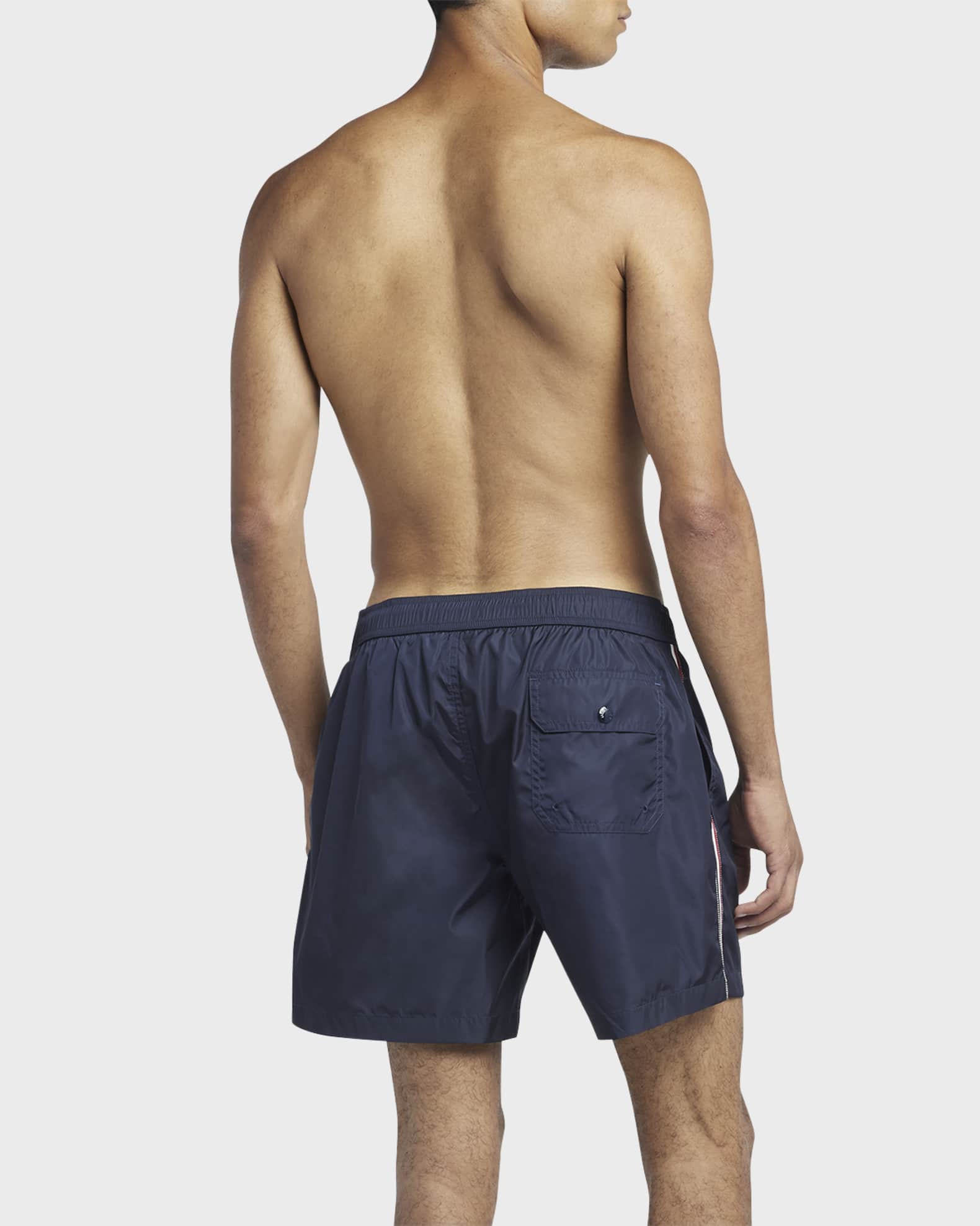 Moncler Men's Classic Side-Stripe Swim Shorts | Neiman Marcus Moncler Men's Classic Side-Stripe Swim Shorts | Neiman Marcus