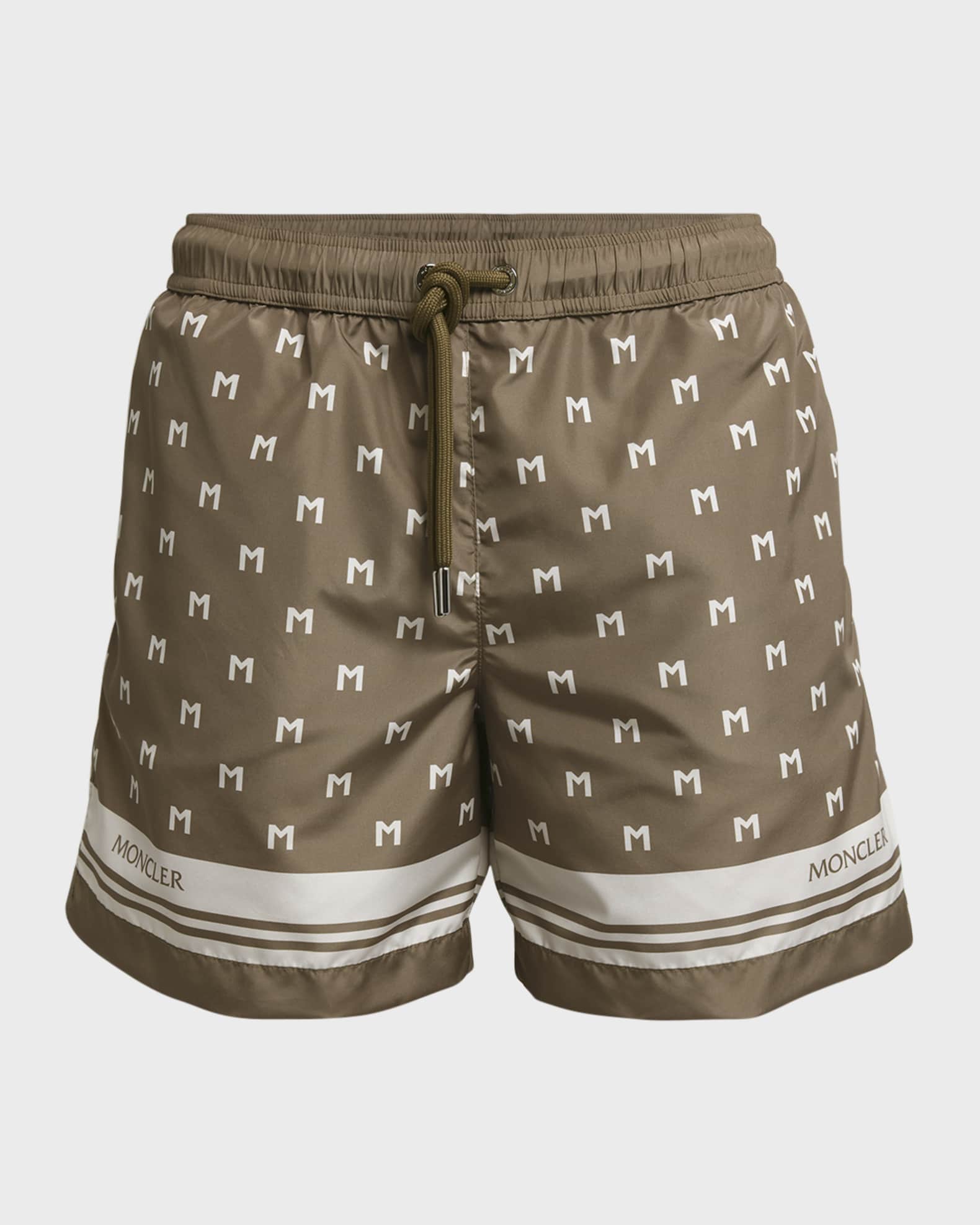 Moncler Men's M-Print Swim Shorts