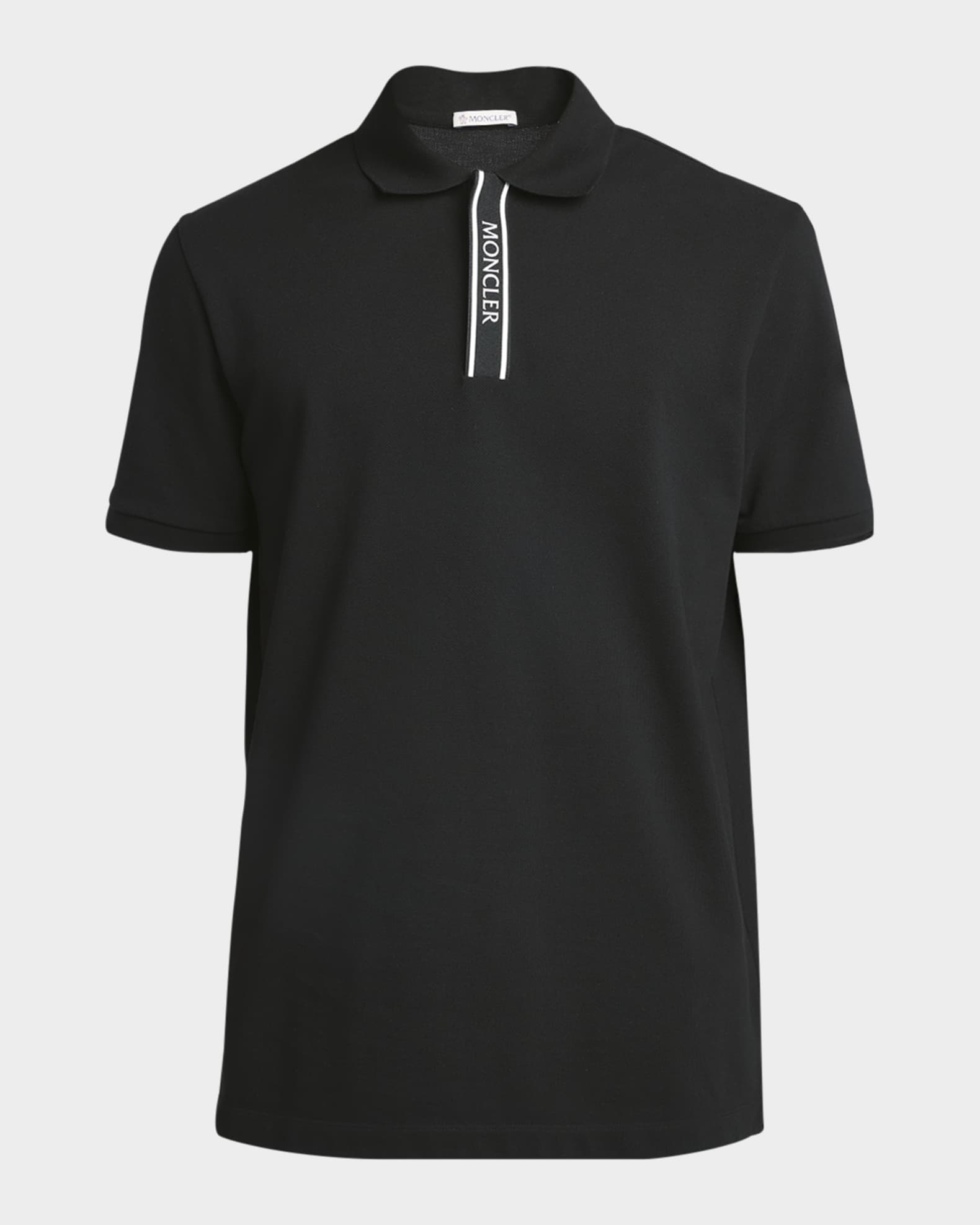Moncler Men's Logo Placket Polo Shirt