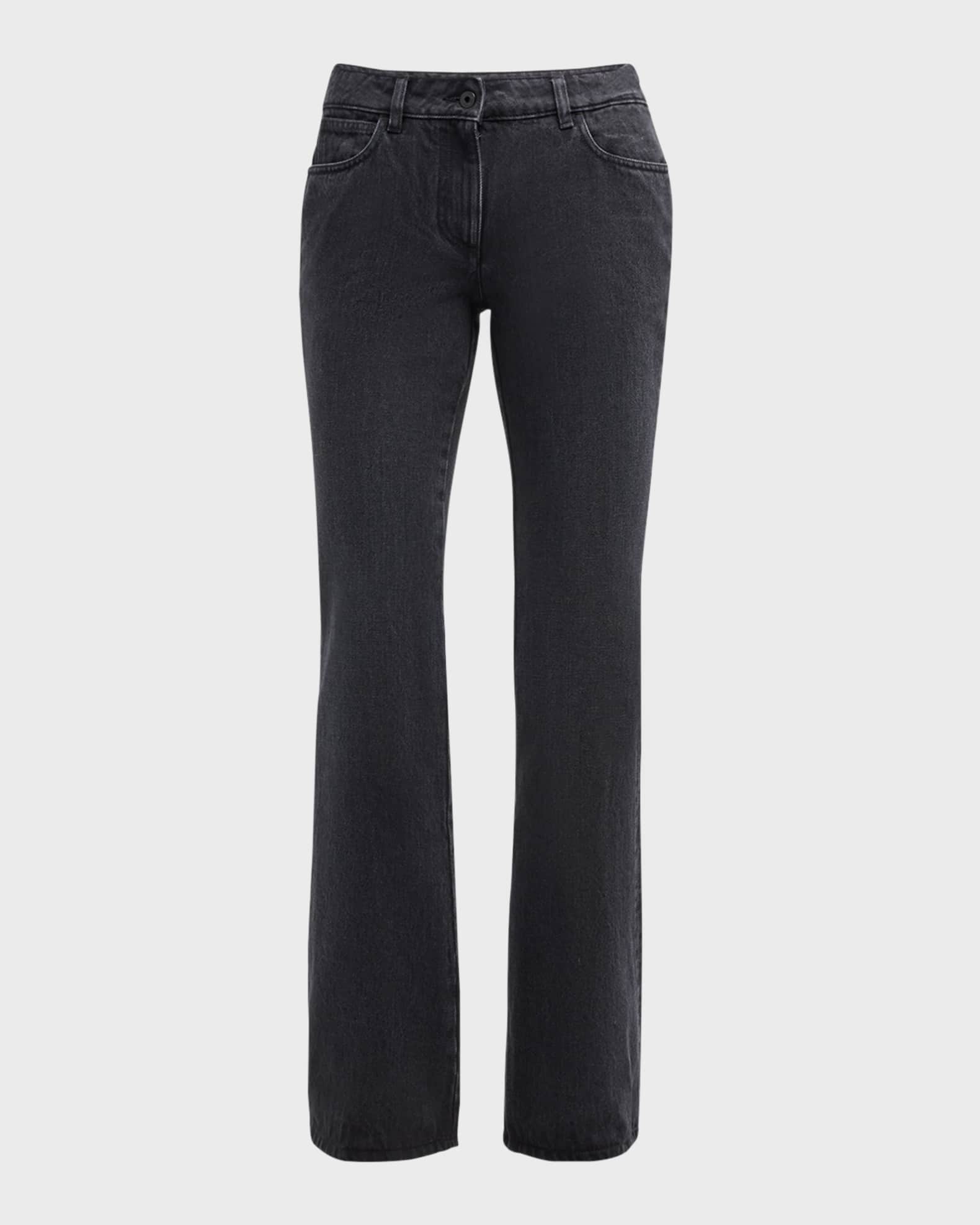 Off white denim pants top