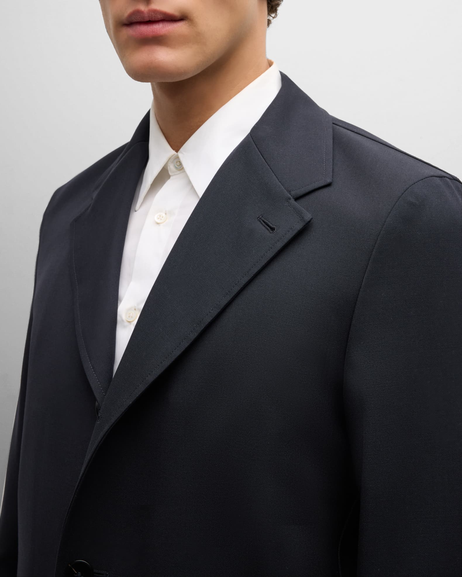 Jil Sander Men's Wool Gabardine Suit Jacket | Neiman Marcus