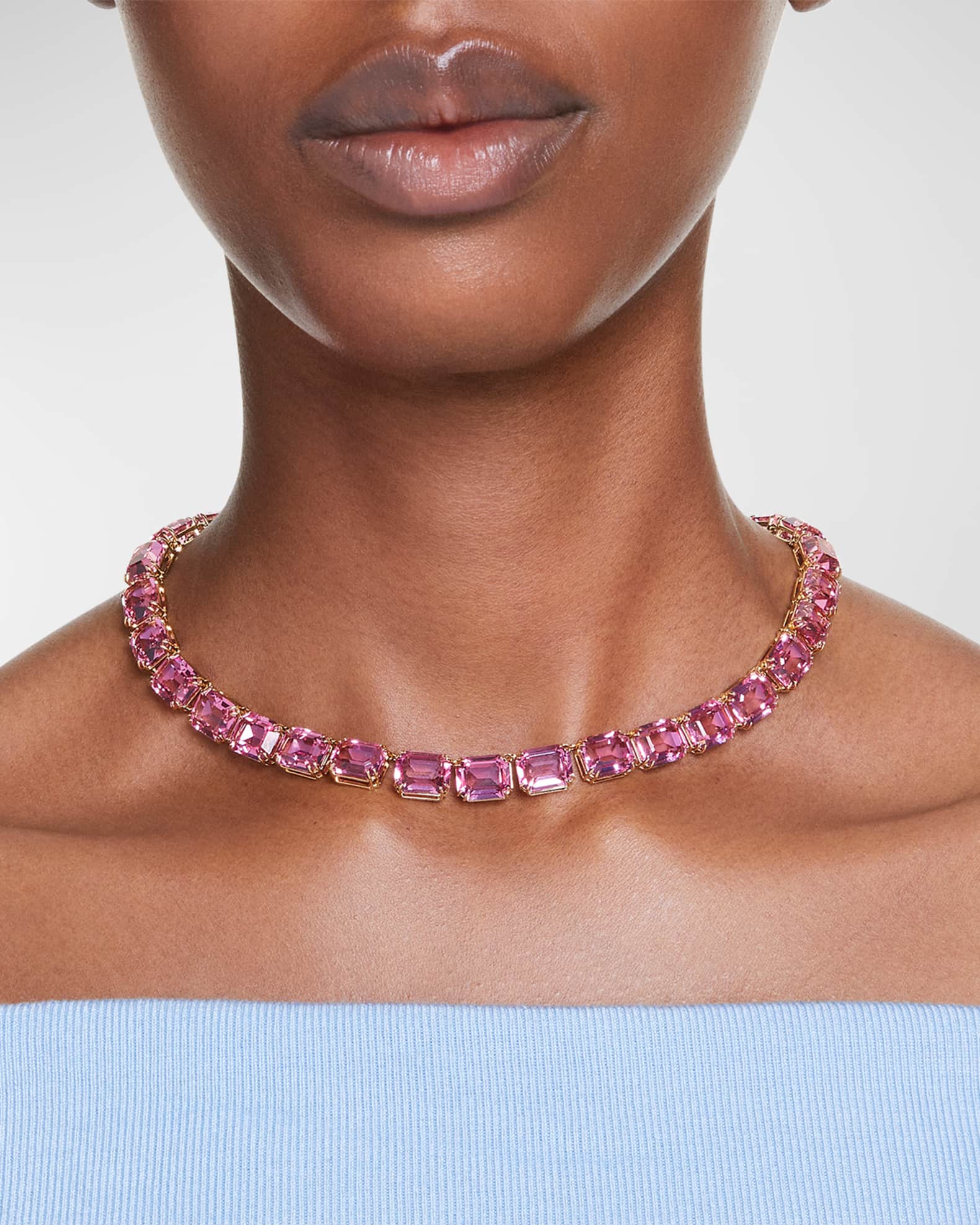 SWAROVSKI Millenia Necklace Pink Neiman Marcus