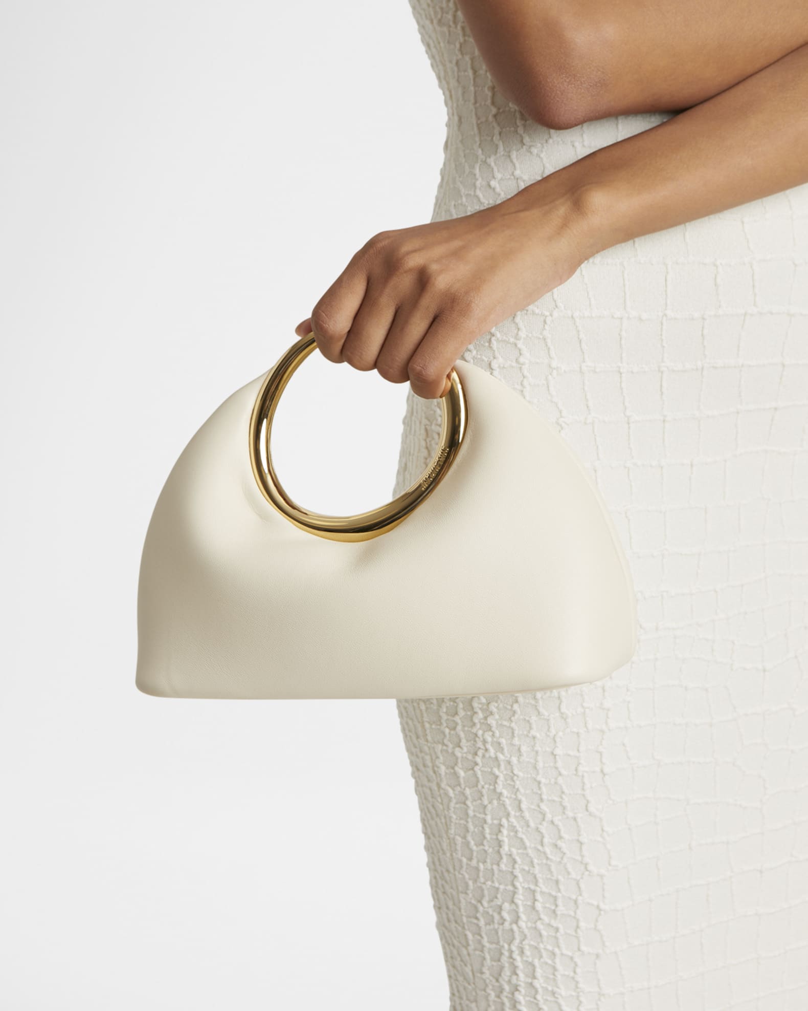 Jacquemus Le Petit Calino Ring Top-Handle Bag | Neiman Marcus