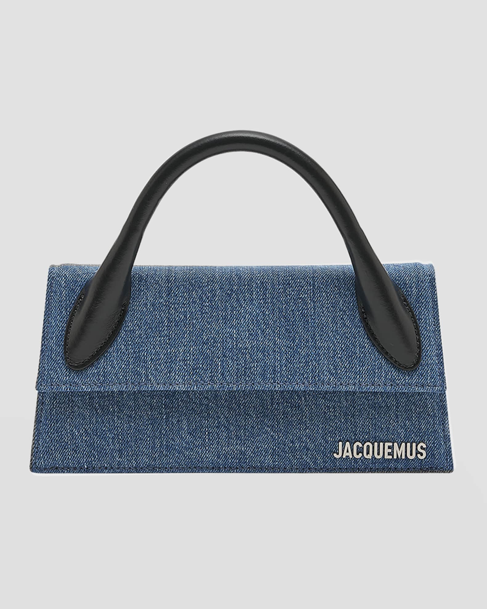 Jacquemus Le Chiquito Long Denim TopHandle Bag Neiman Marcus