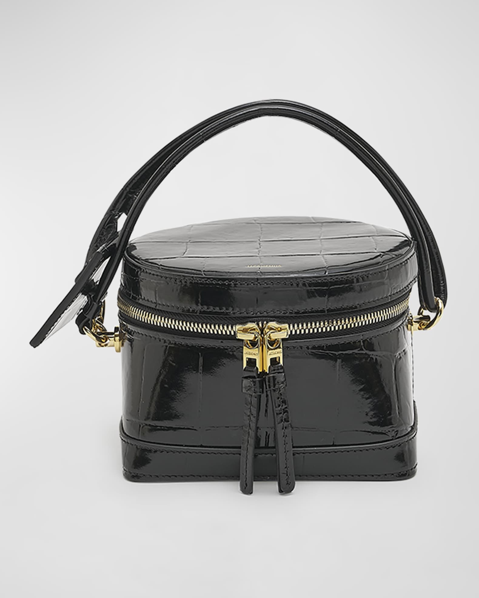 Jacquemus Le Vanito Croc Embossed Shoulder Bag Neiman Marcus