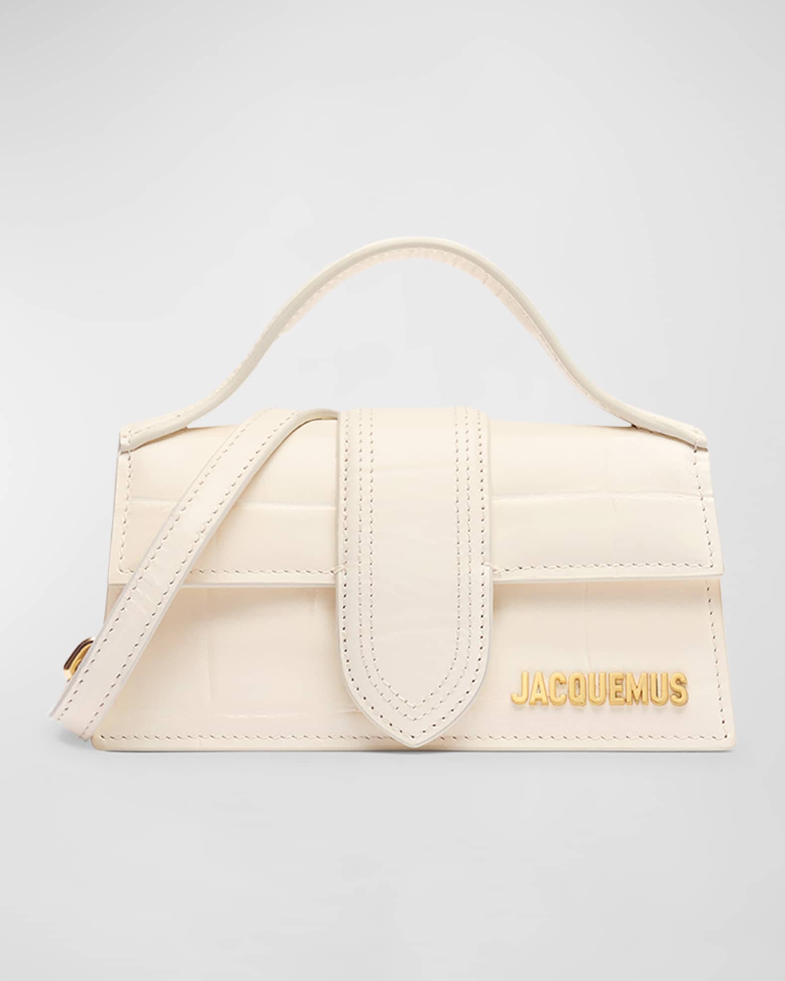 Jacquemus Le Bambino Croc Embossed Crossbody Bag Neiman Marcus