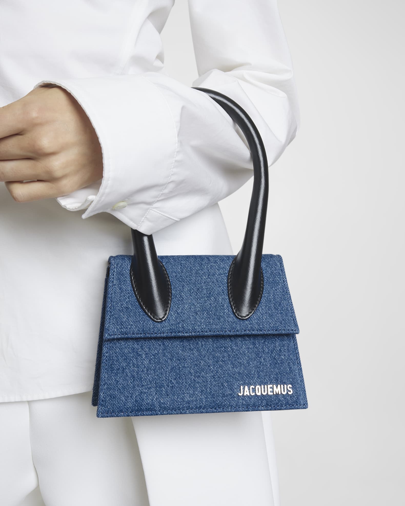 Jacquemus Le Chiquito Long denim bag - Blue