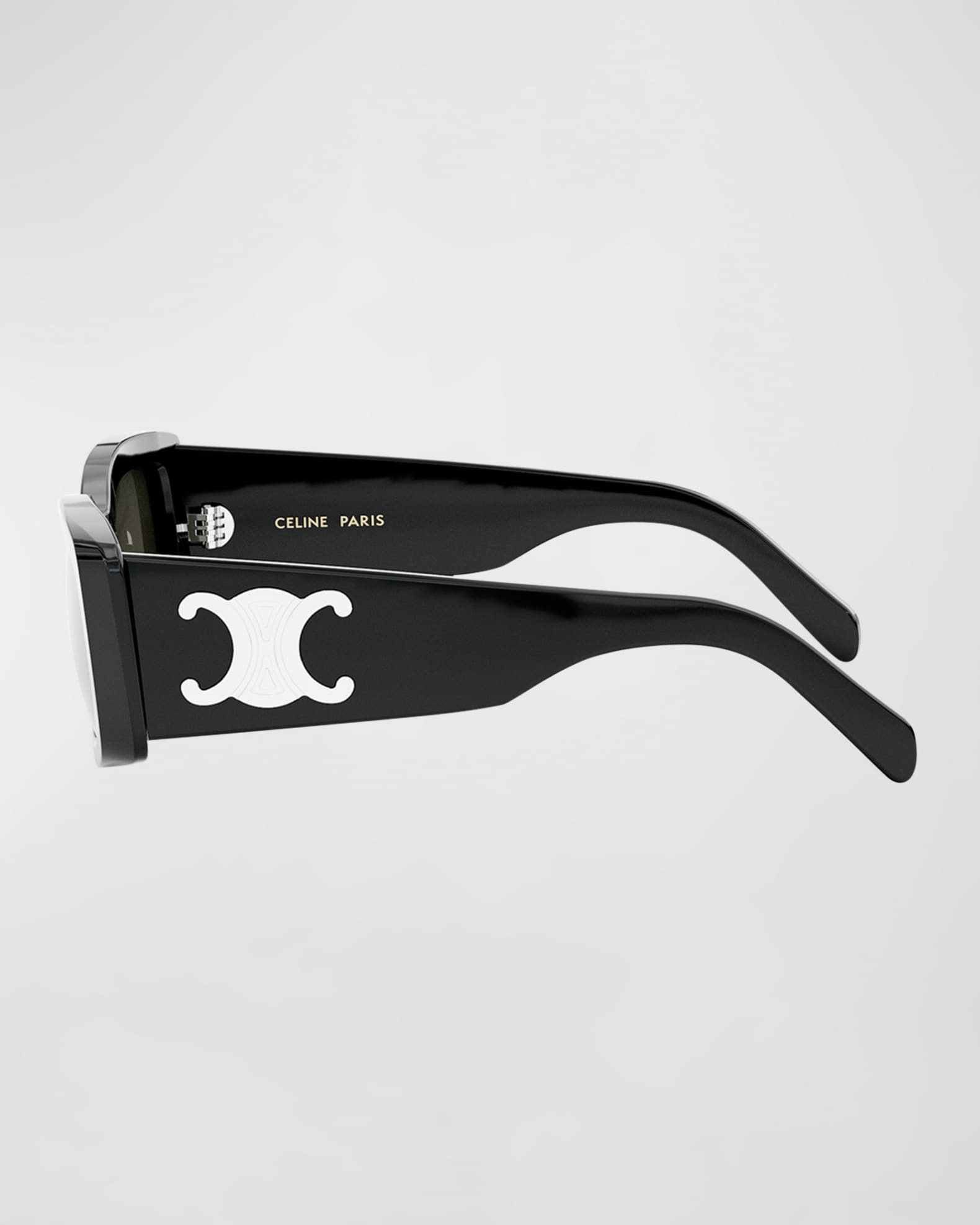 Triomphe Acetate Rectangle Sunglasses 