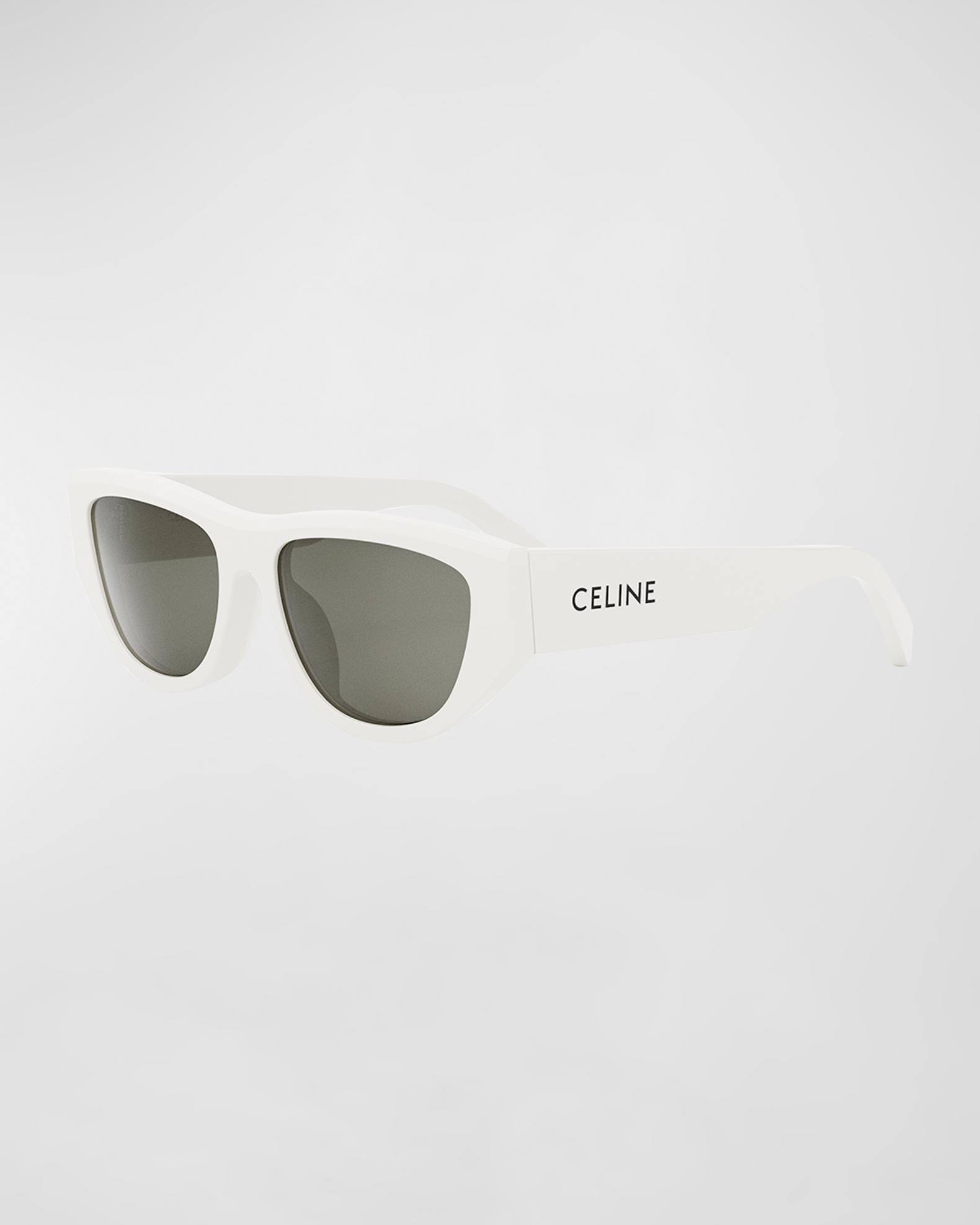 Celine Monochroms Acetate Cat-Eye Sunglasses | Neiman Marcus