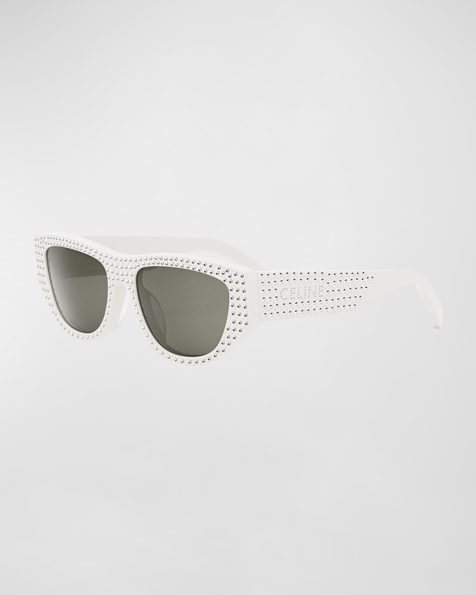 Celine Animation Embellished Acetate Cat-Eye Sunglasses | Neiman Marcus