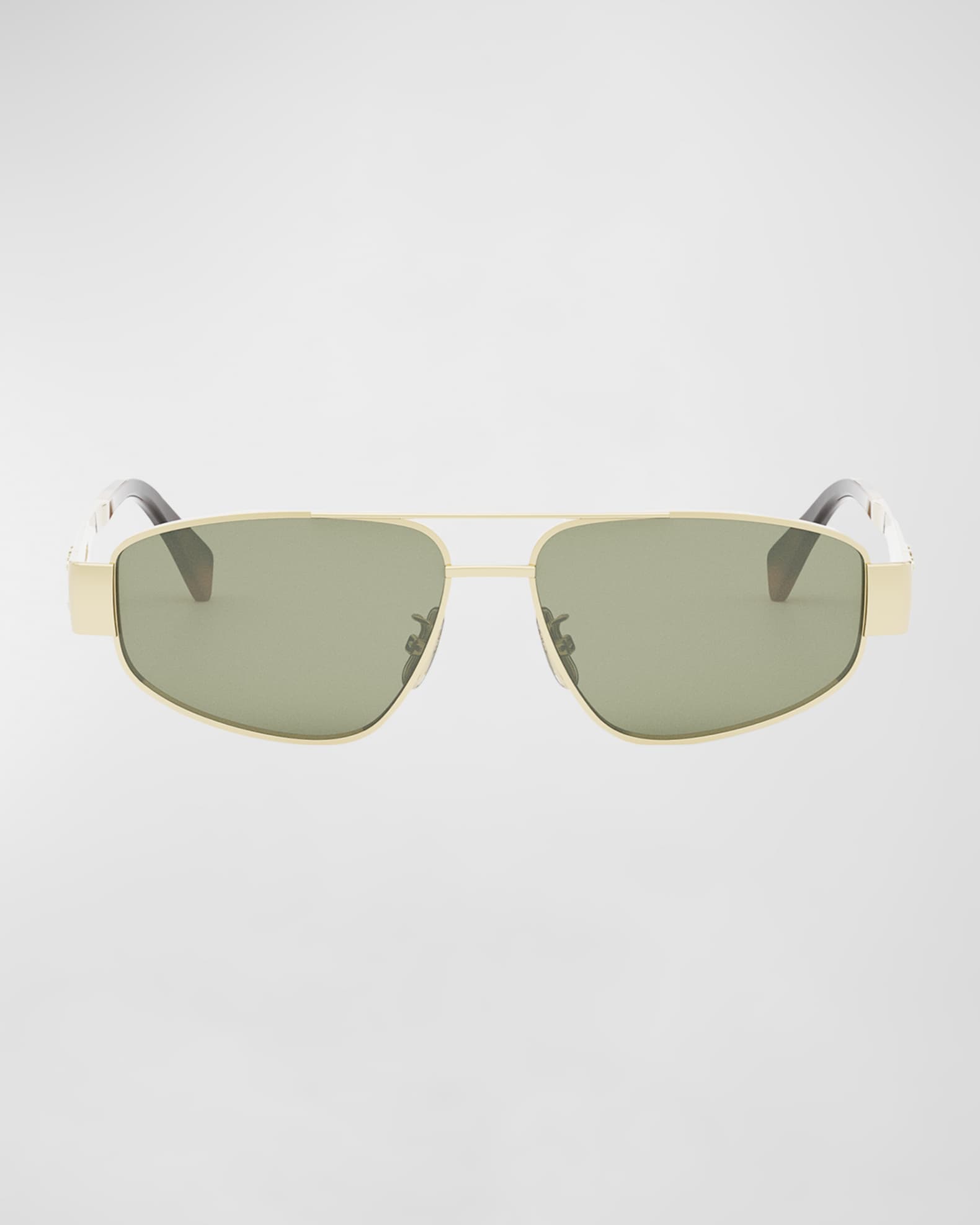 Celine Triomphe Metal Aviator Sunglasses Neiman Marcus