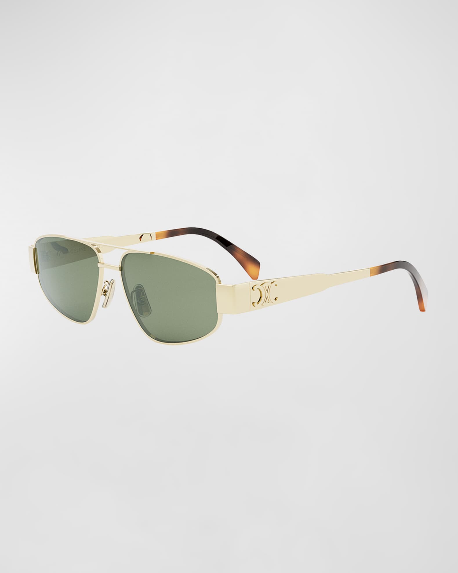 Triomphe Metal Aviator Sunglasses