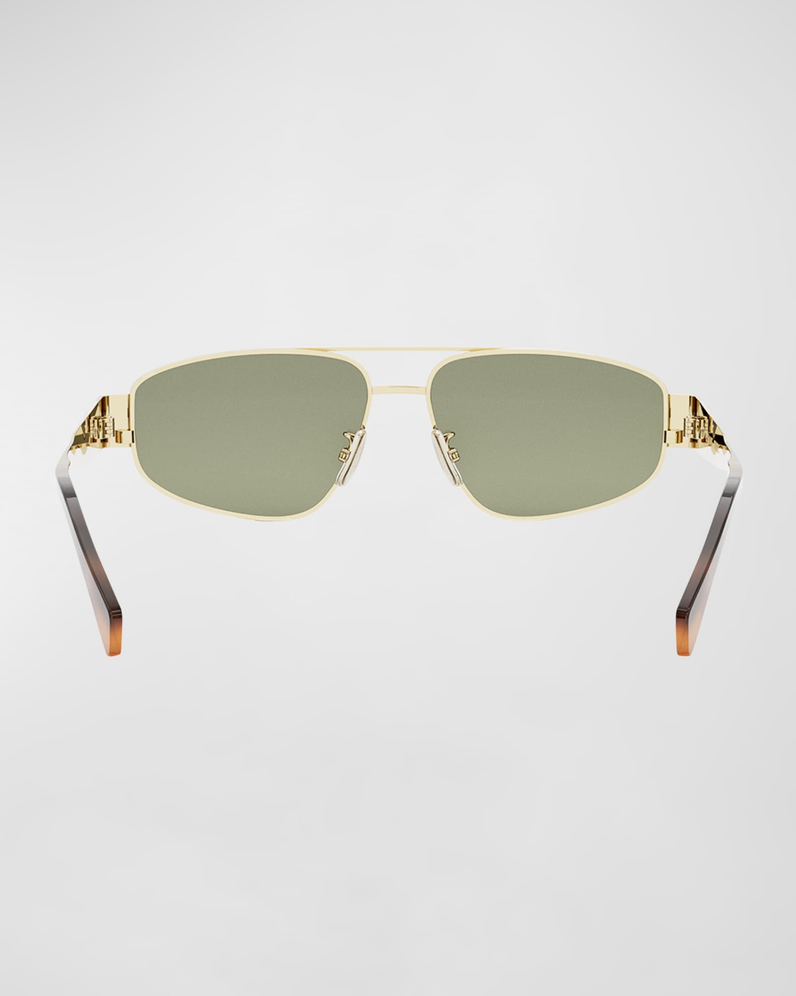 CELINE Triomphe Metal Aviator Sunglasses | Neiman Marcus