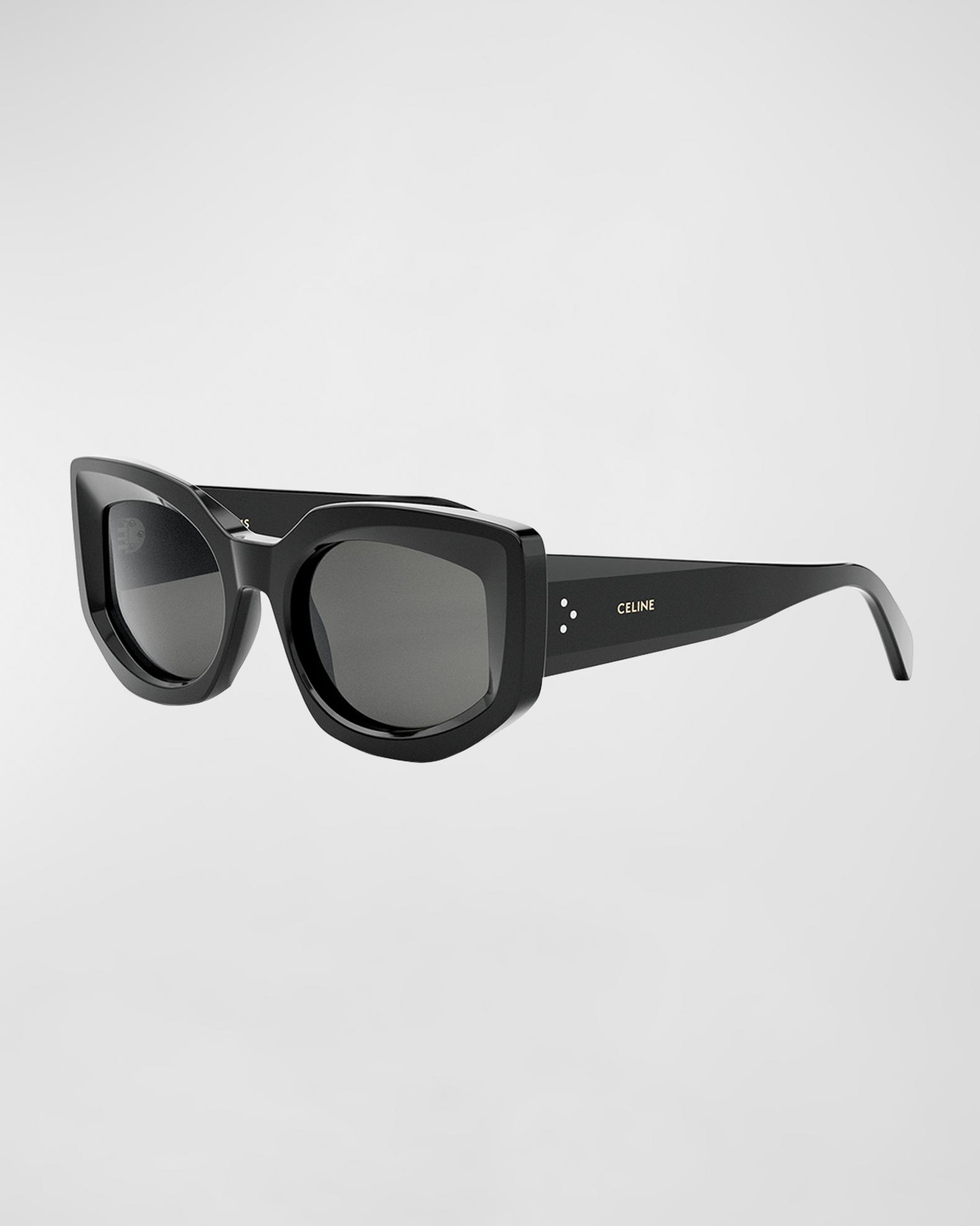 NWT Celine Bold 3 Dots Black 56mm Pilot  Sunglasses Plus Accessories. CELINE Bold 3 Dots CL40298I Oval Sunglasses | Fashion Eyewear US main image 3