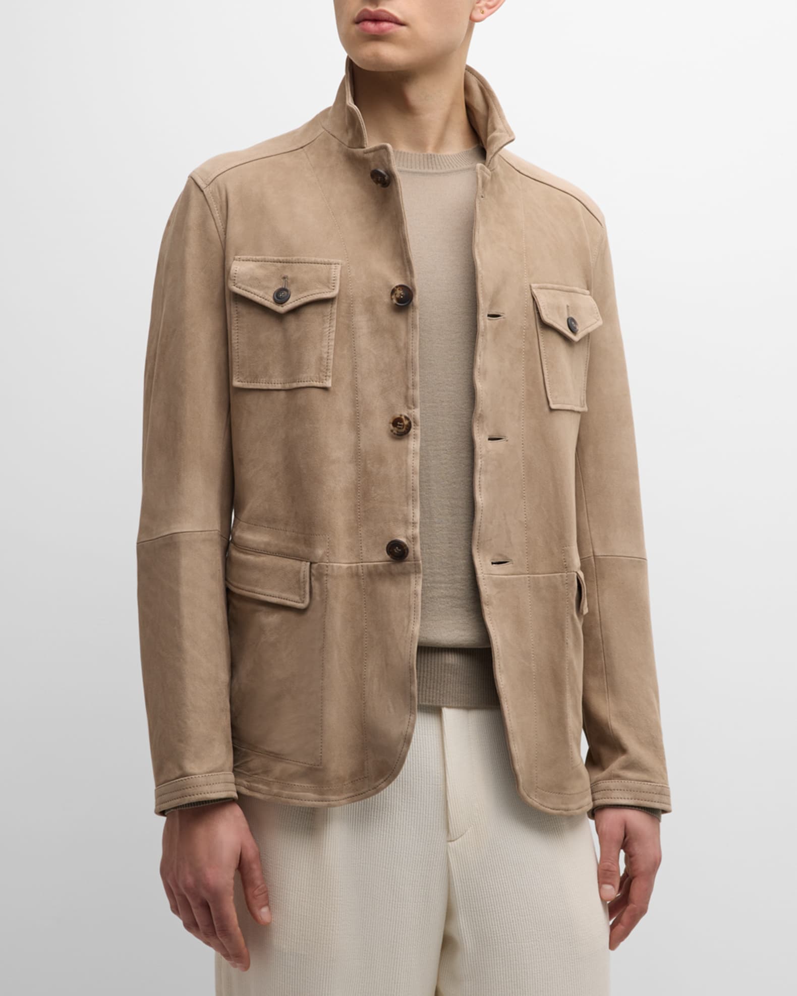 Giorgio Armani belted midi coat - Neutrals
