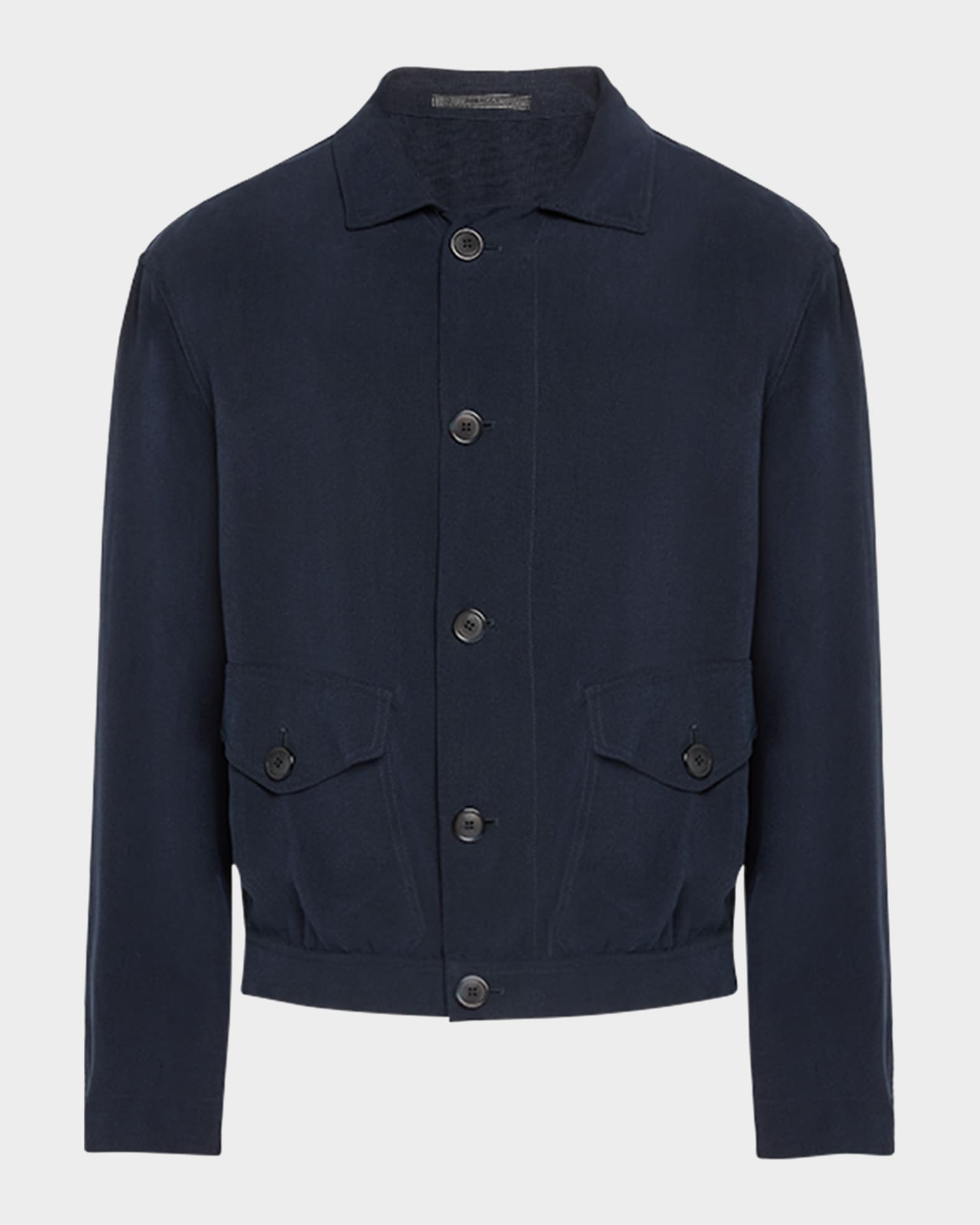 Giorgio Armani Men's Cupro Jacket with Flap Pockets | Neiman Marcus