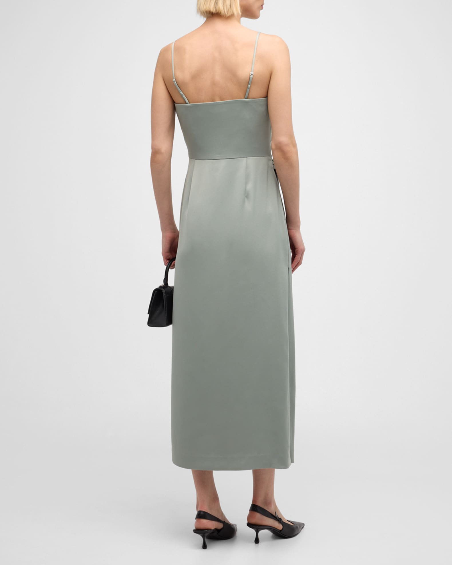 Derek Lam 10 Crosby Harriet Strapless Gathered Midi Dress | Neiman Marcus