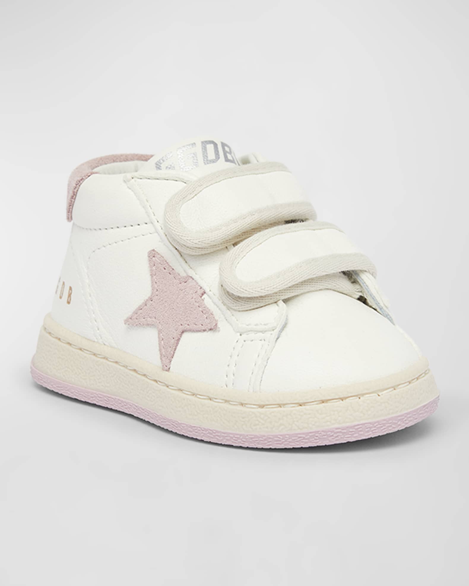 Girl's June Nappa Leather Glitter Star Sneakers, Baby/Toddler 1