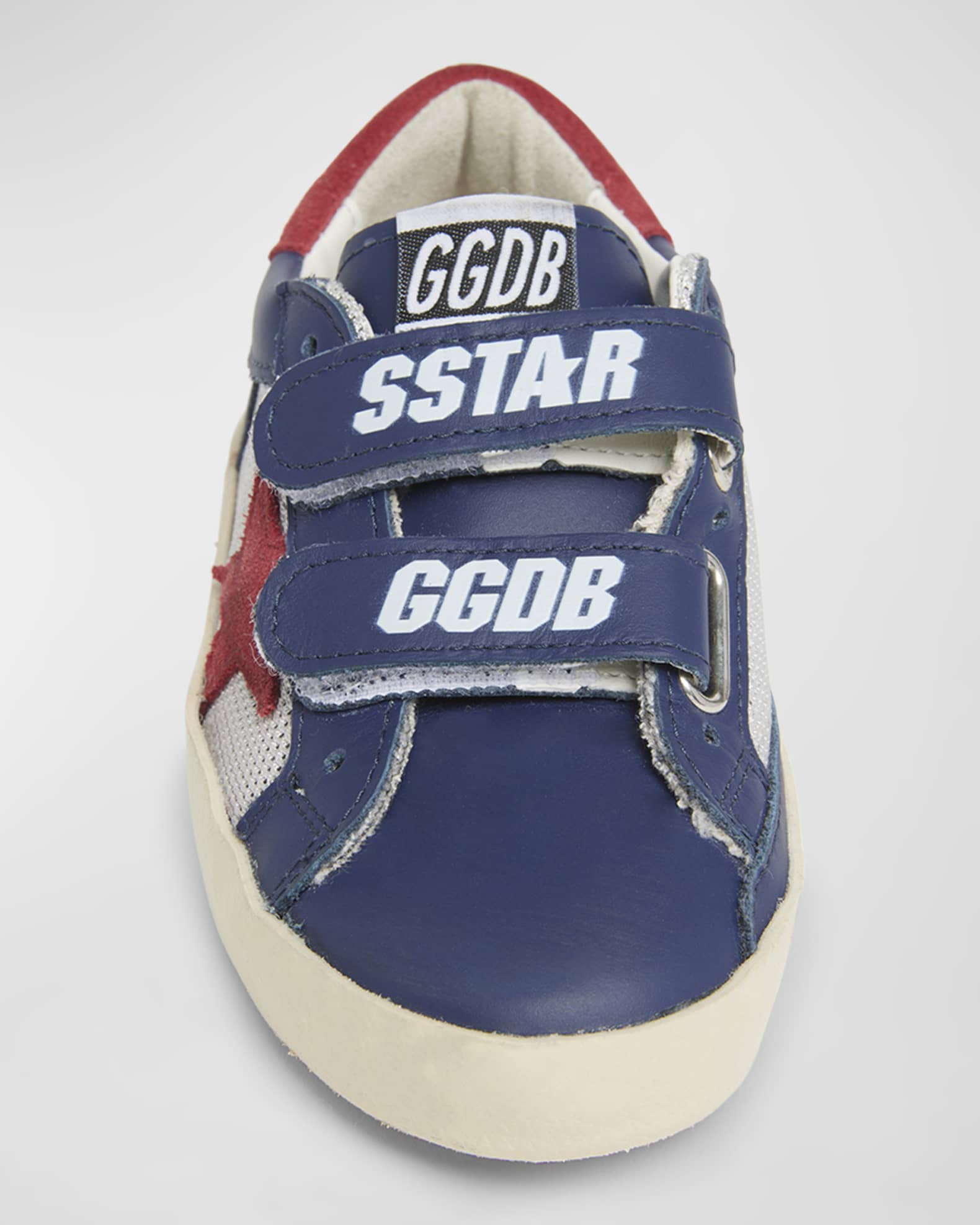 Kids Old School Low Top Sneaker White/Orange Fluorescent Star main image 0