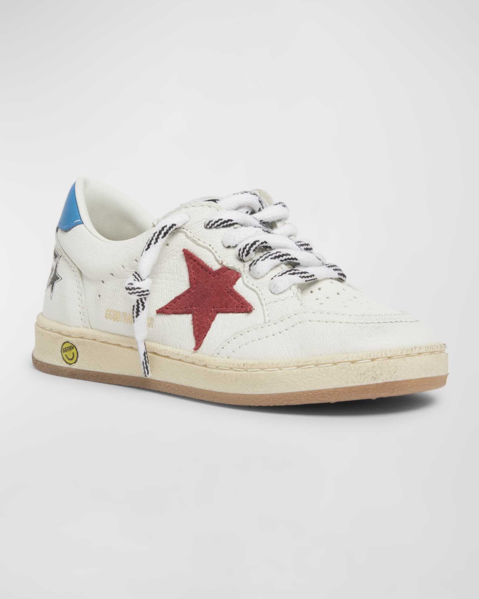 Kid's Ballstar Suede Star Low-Top Leather Sneakers 1