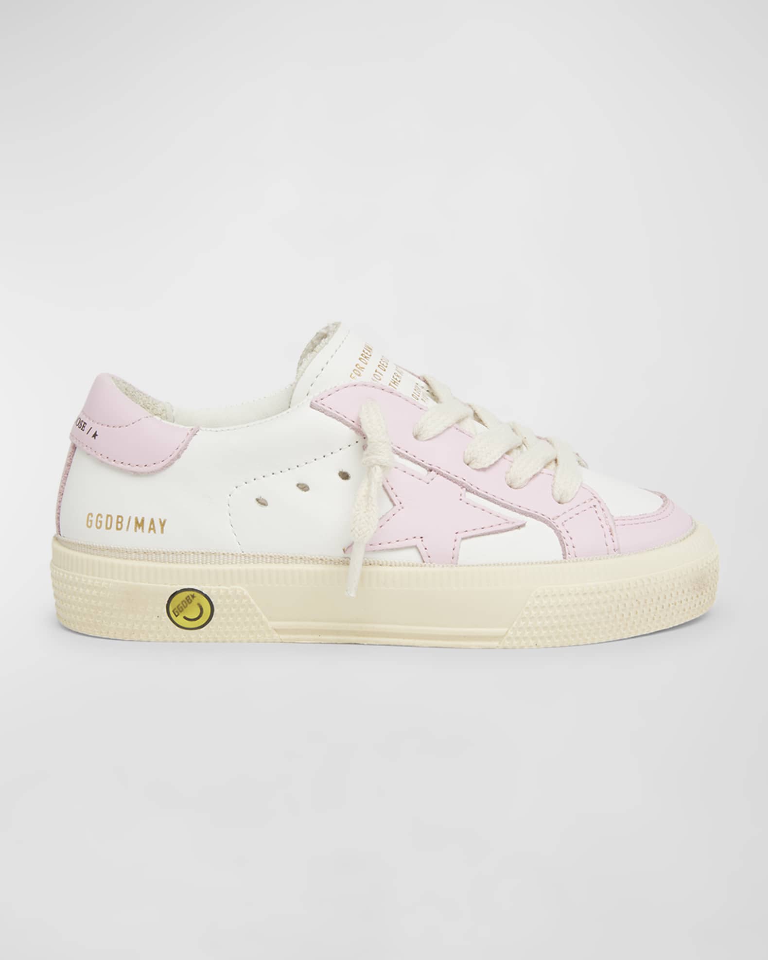 Golden Goose Girl's May Leather Star Sneakers, Toddler/Kids