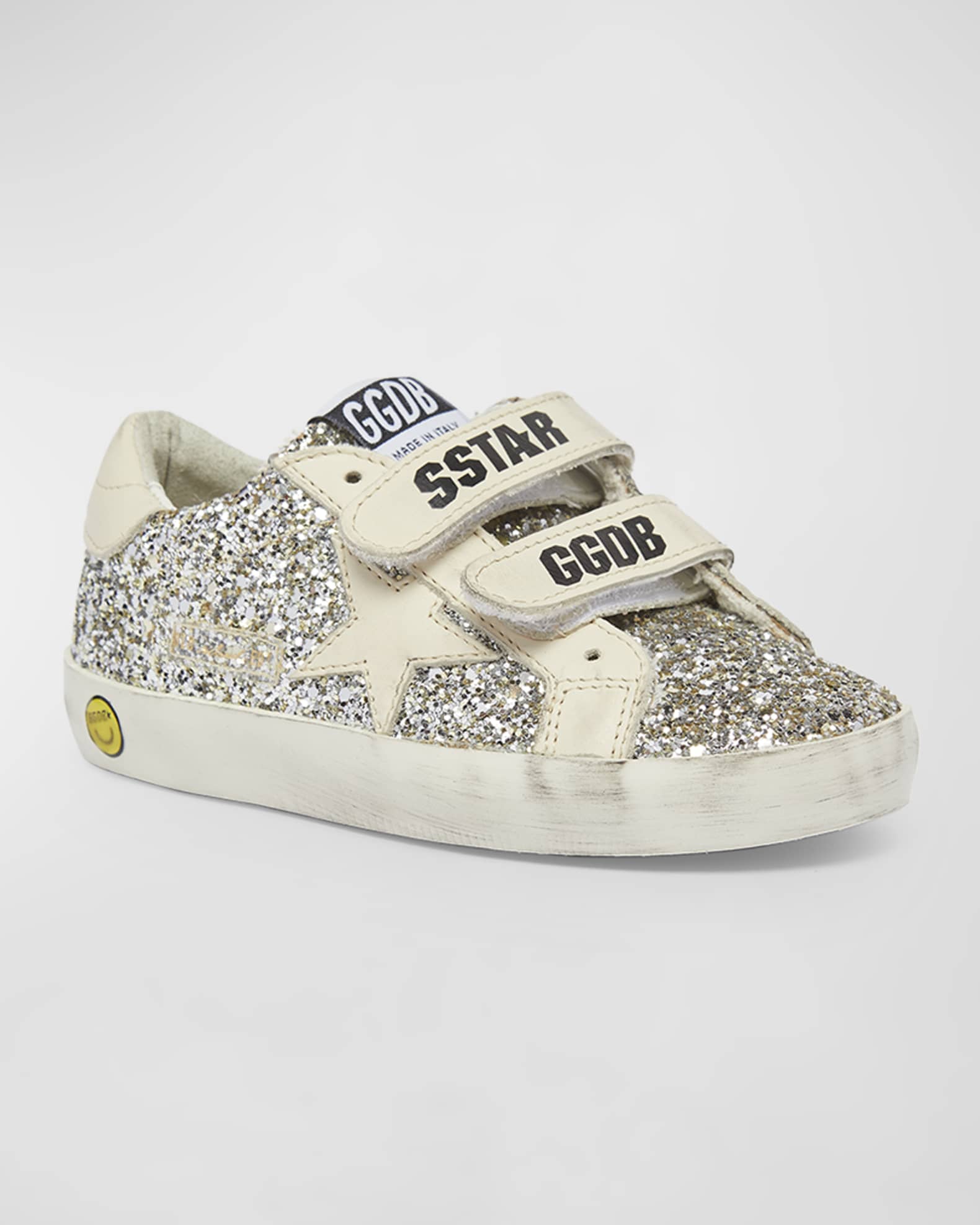 Girl's Old School Glitter Dual-Grip Sneakers, Toddler/Kids 1