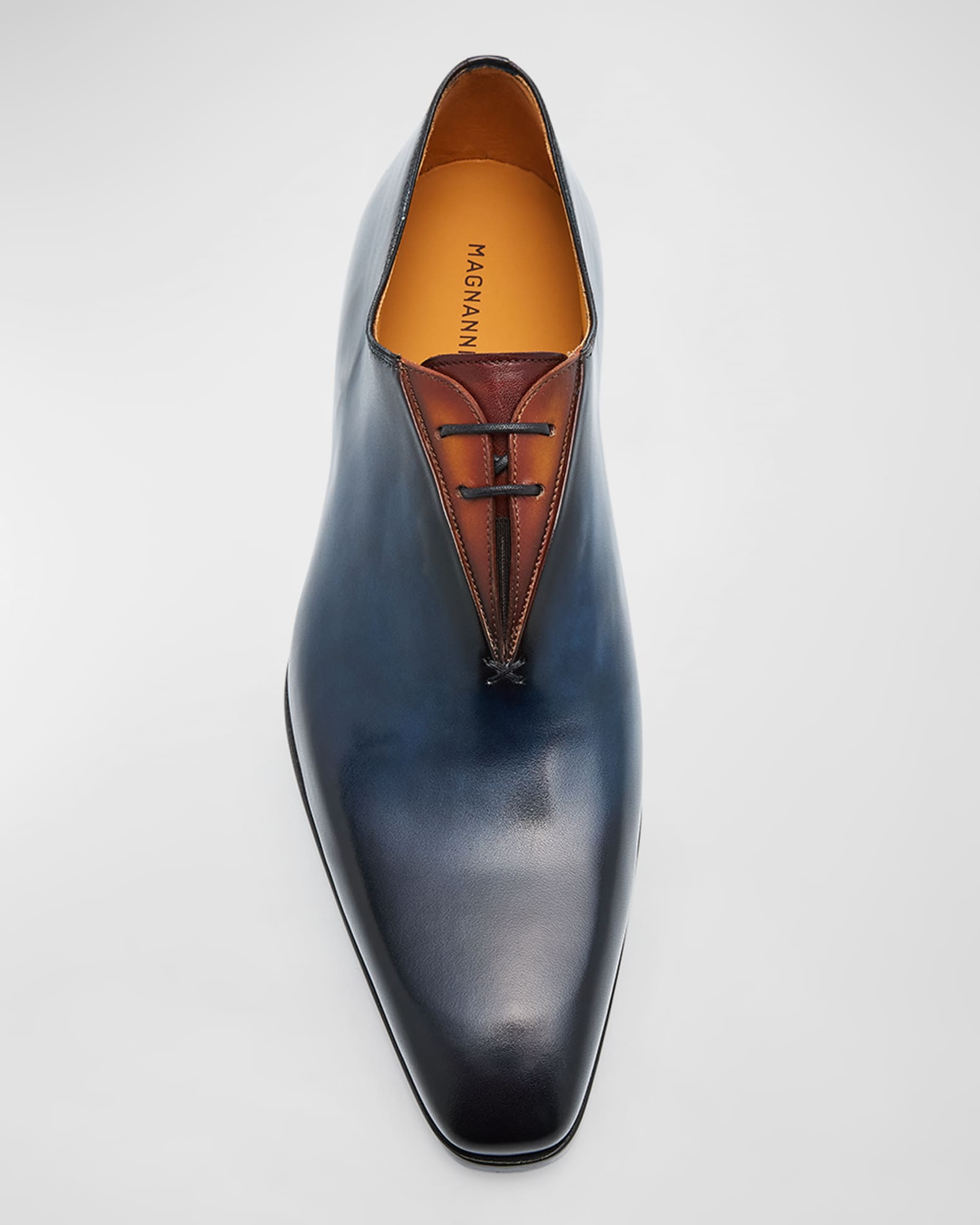 Magnanni Men s Kavon V Cut Leather Oxfords Neiman Marcus