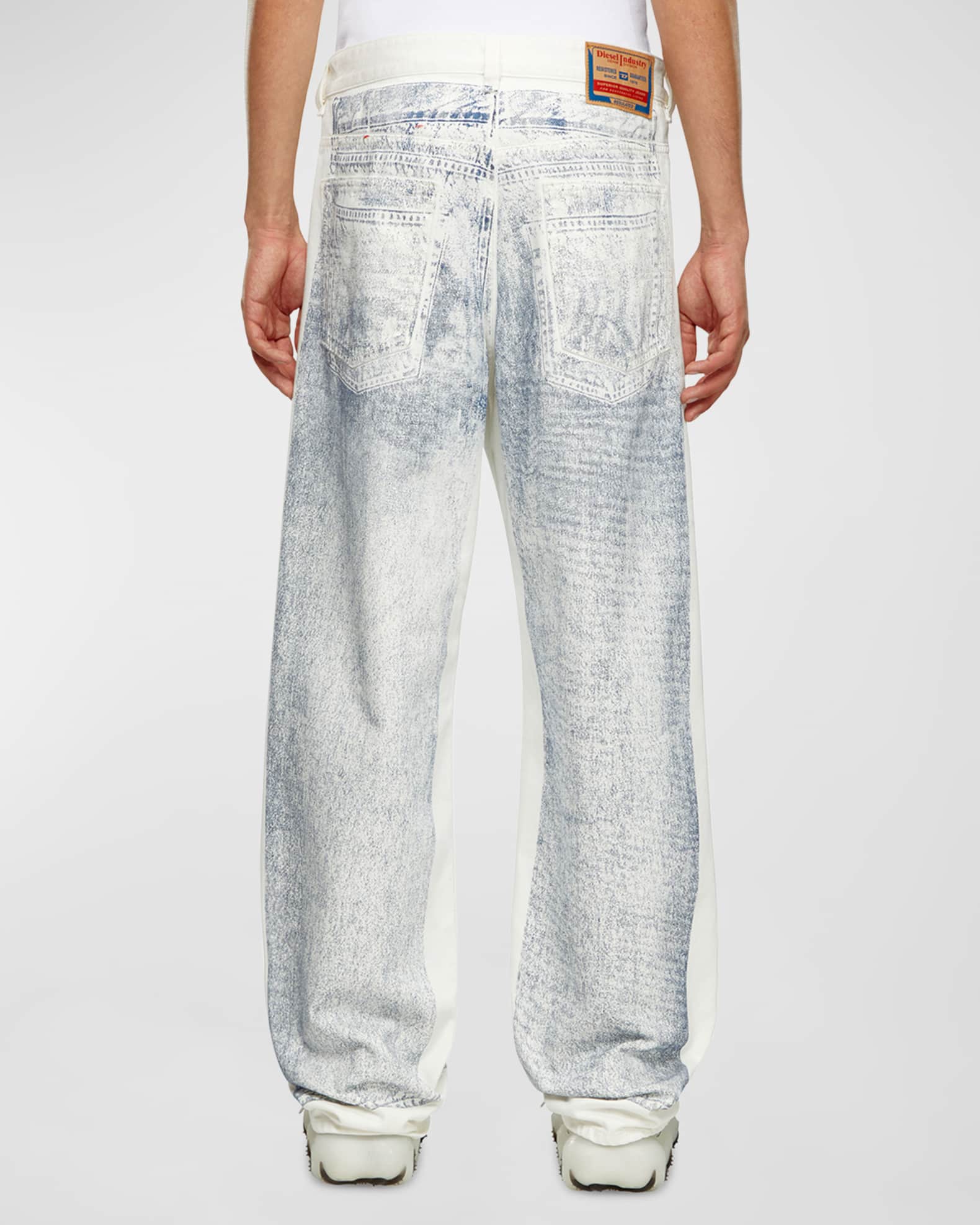 Men's Loose-Fit Trompe L'oeil Jeans