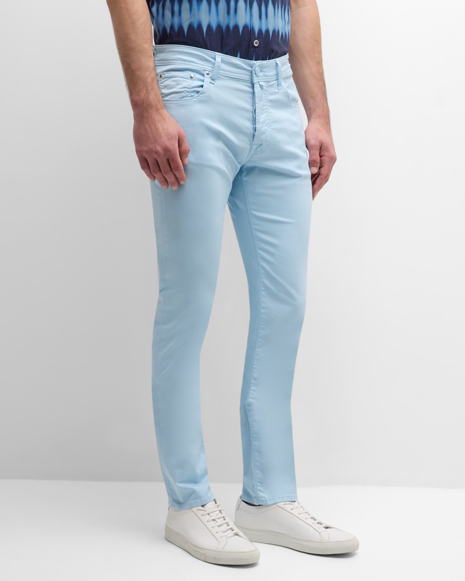 Jacob Cohen Men's Bard Slim Fit Five-Pocket Pants | Neiman Marcus